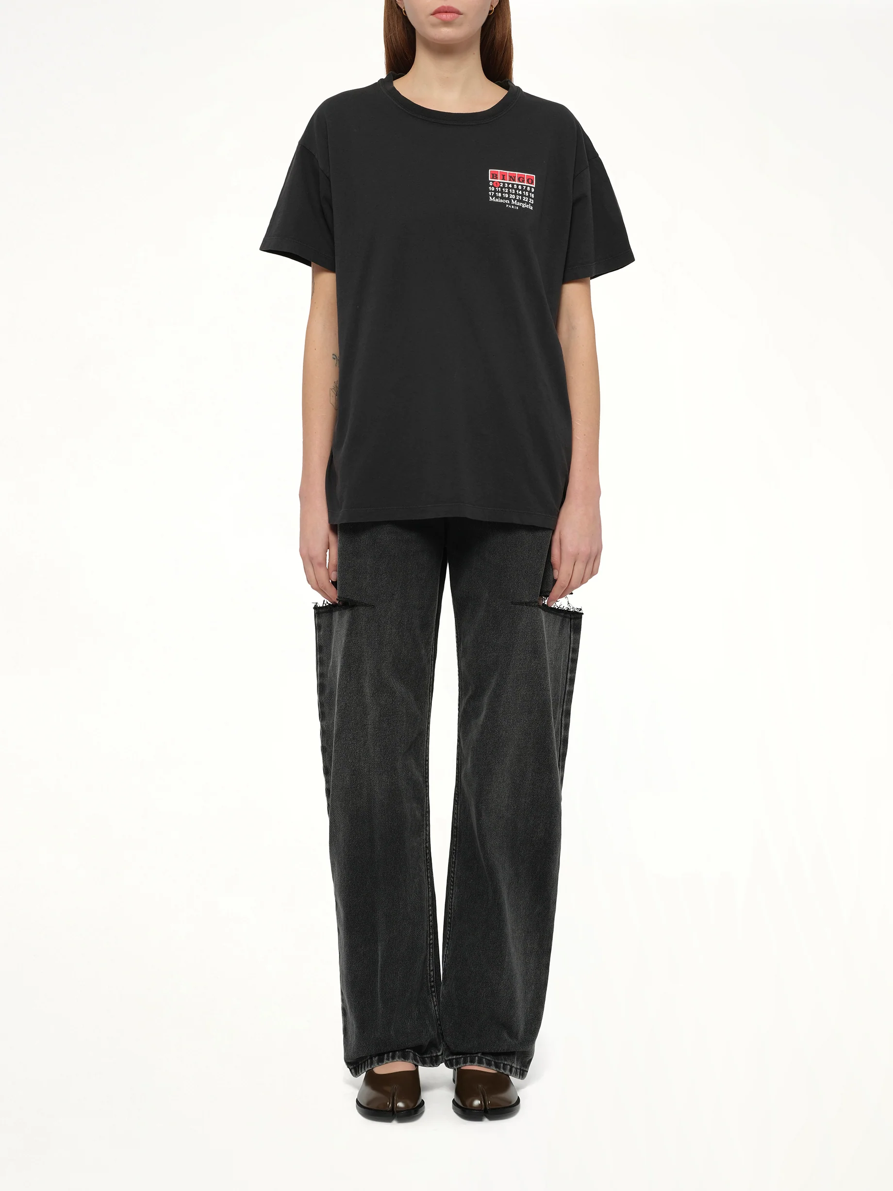 "Bingo" T-Shirt in Carbon - Image 7