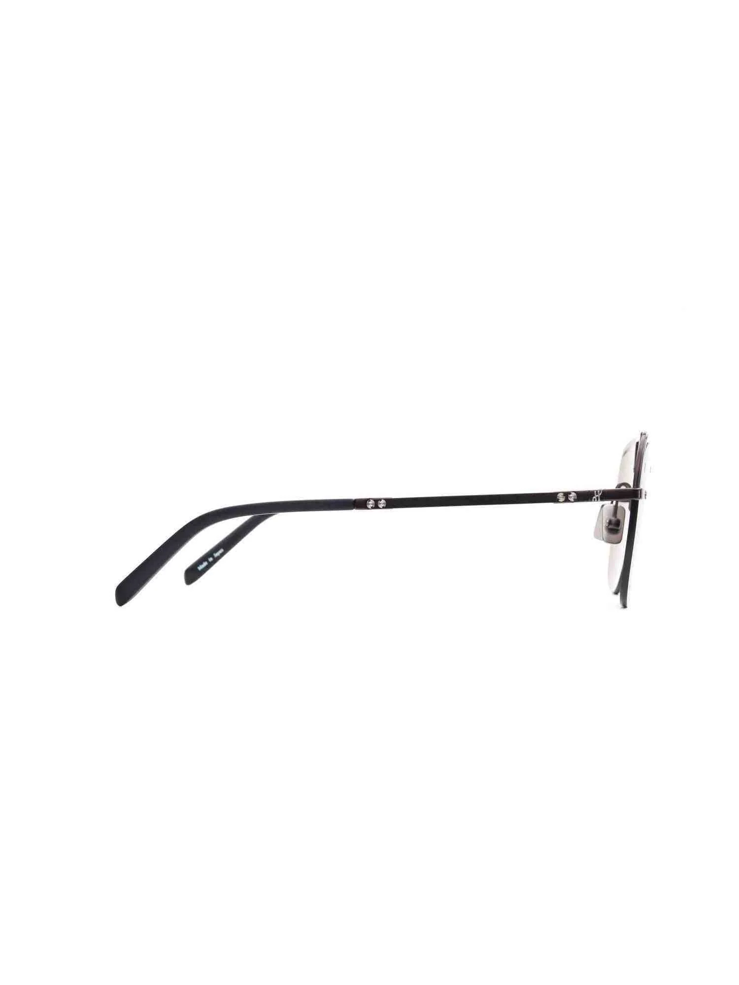 Black Matte Aviator Sunglasses with Solid Smoke Lens - Image 3
