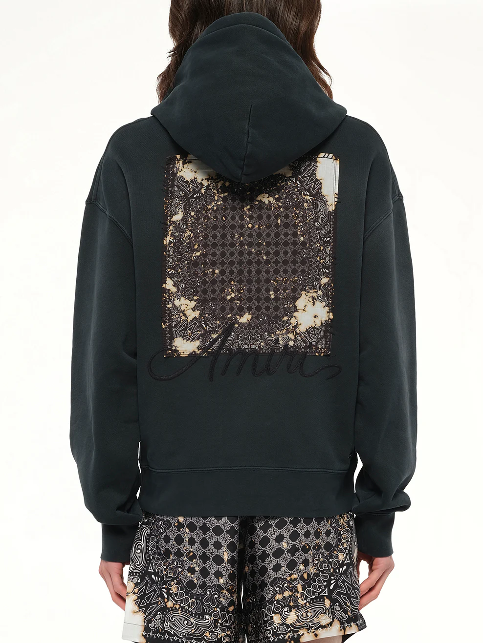 Bleach Bandana Hoodie in Black - Image 5