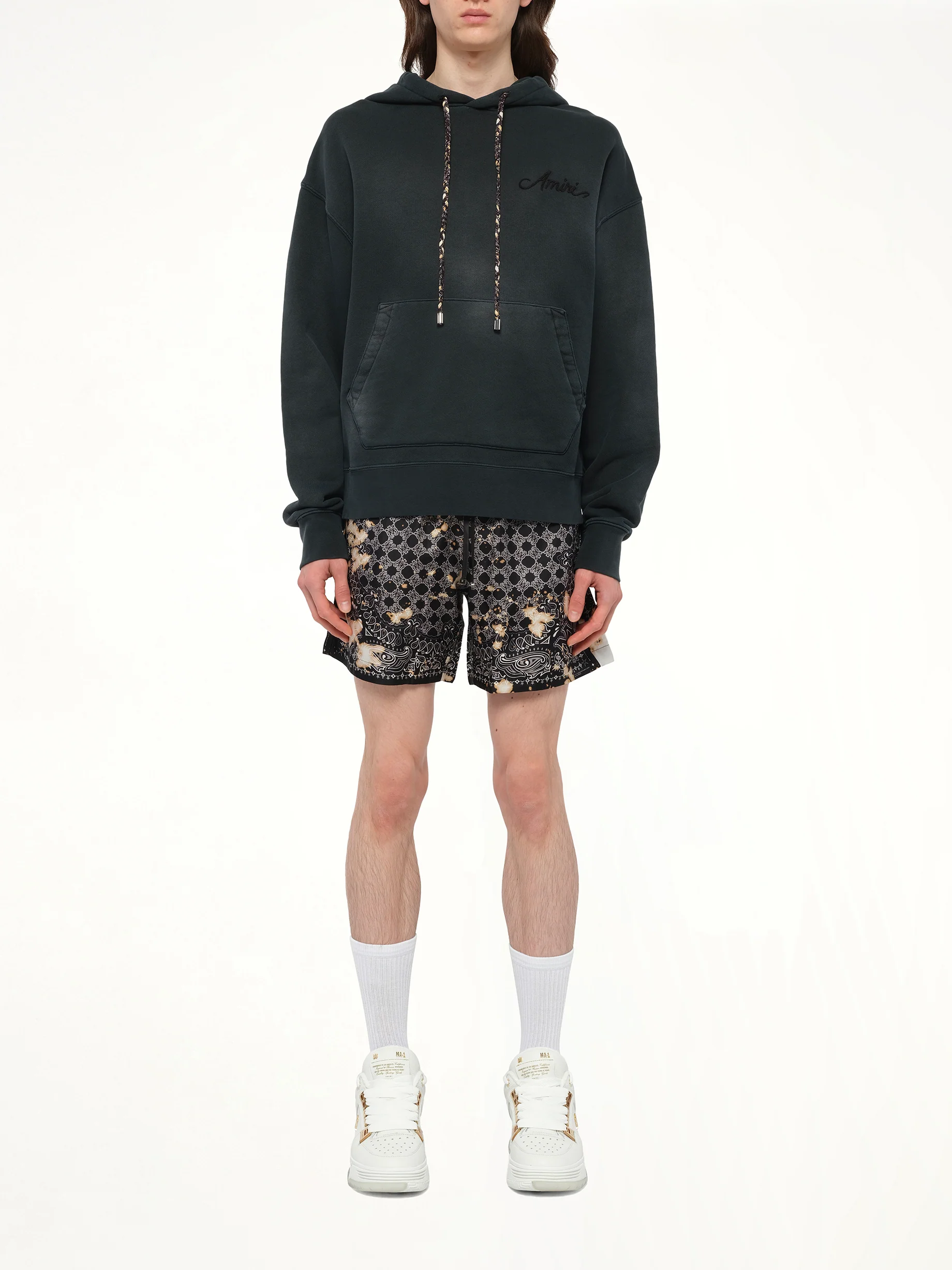 Bleach Bandana Hoodie in Black - Image 7