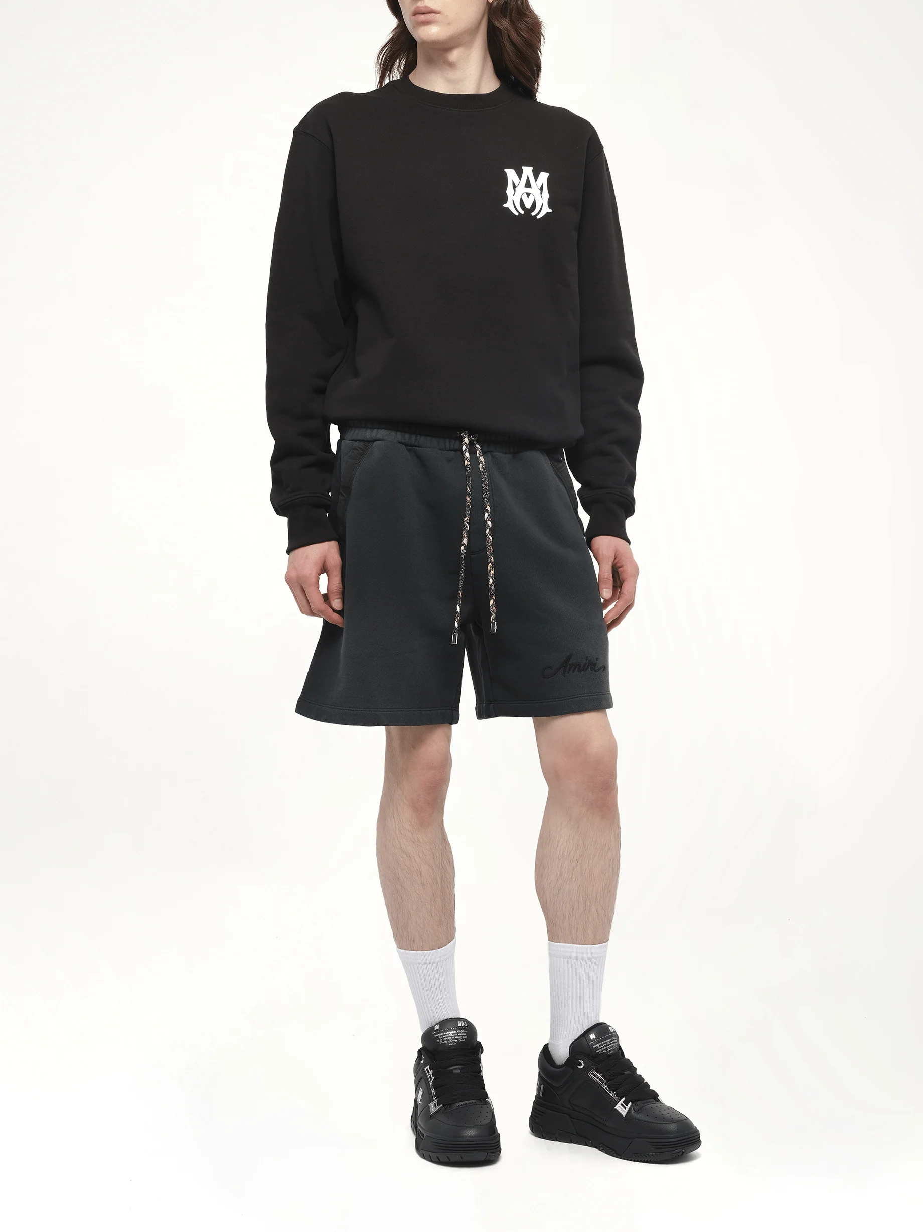 Bleach Bandana Shorts in Black - Image 4