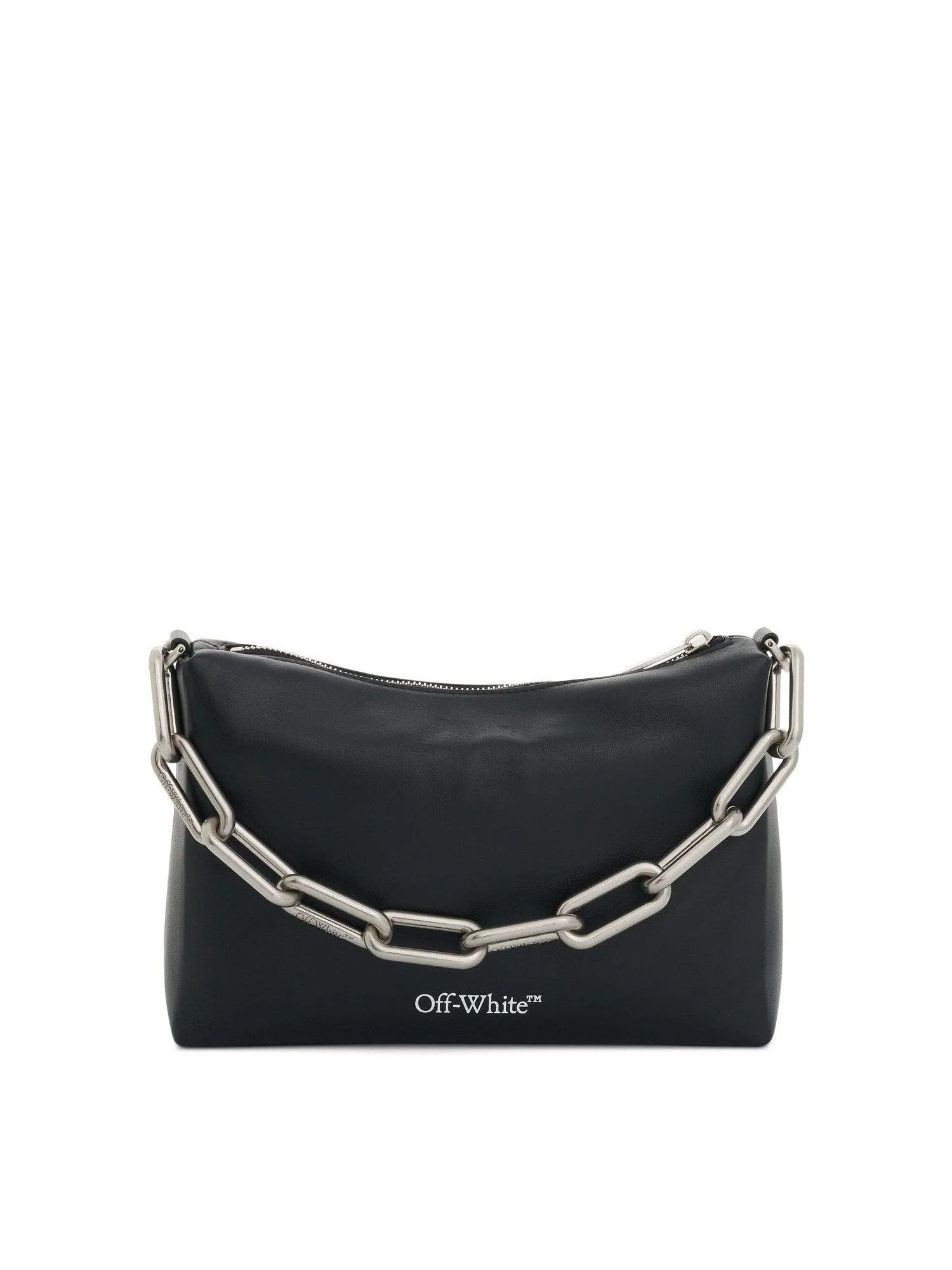 Block Pouch Quote Bag in Black/Silver - Image 3