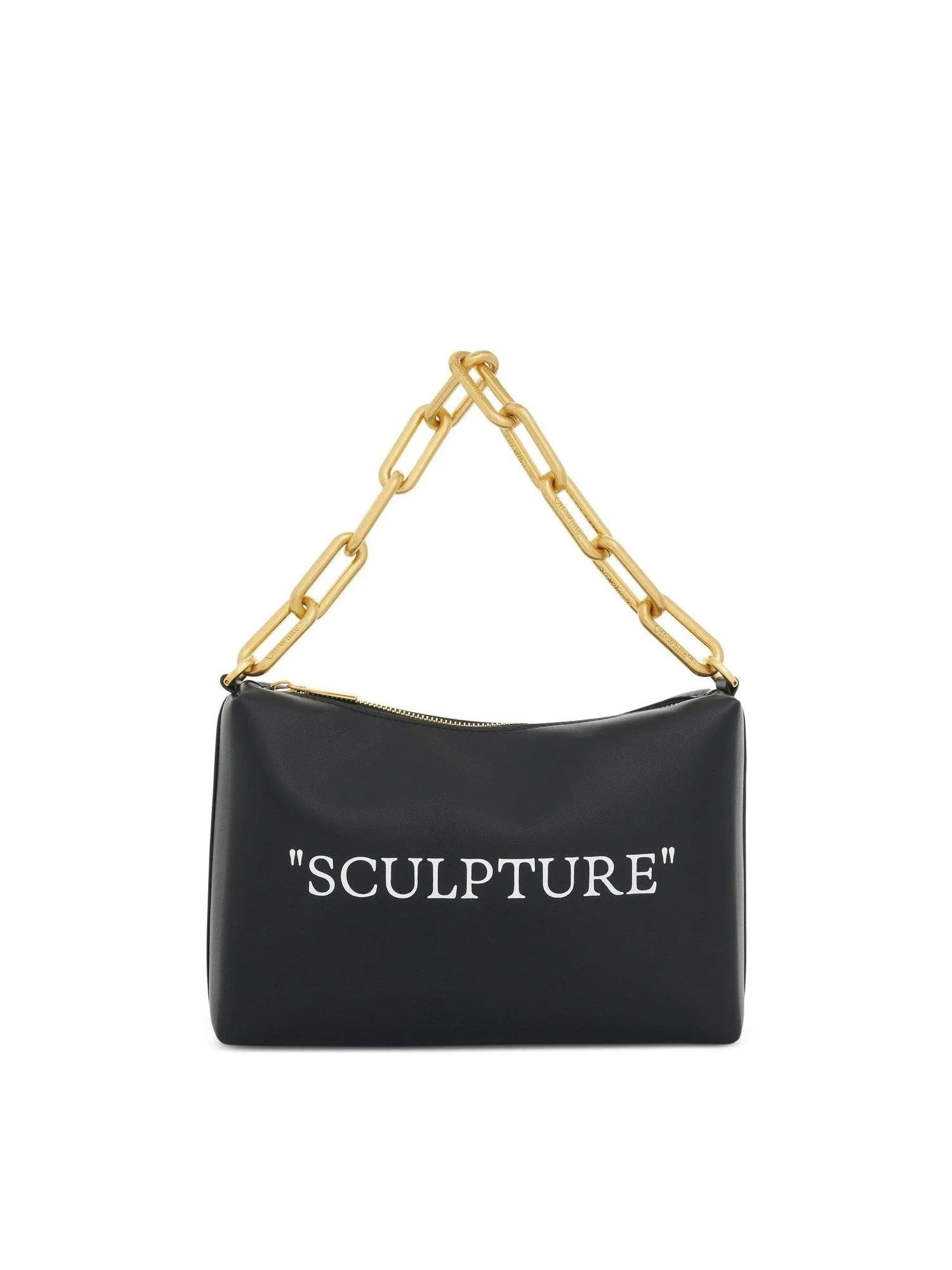 Block Pouch Quote Bag in Black/White