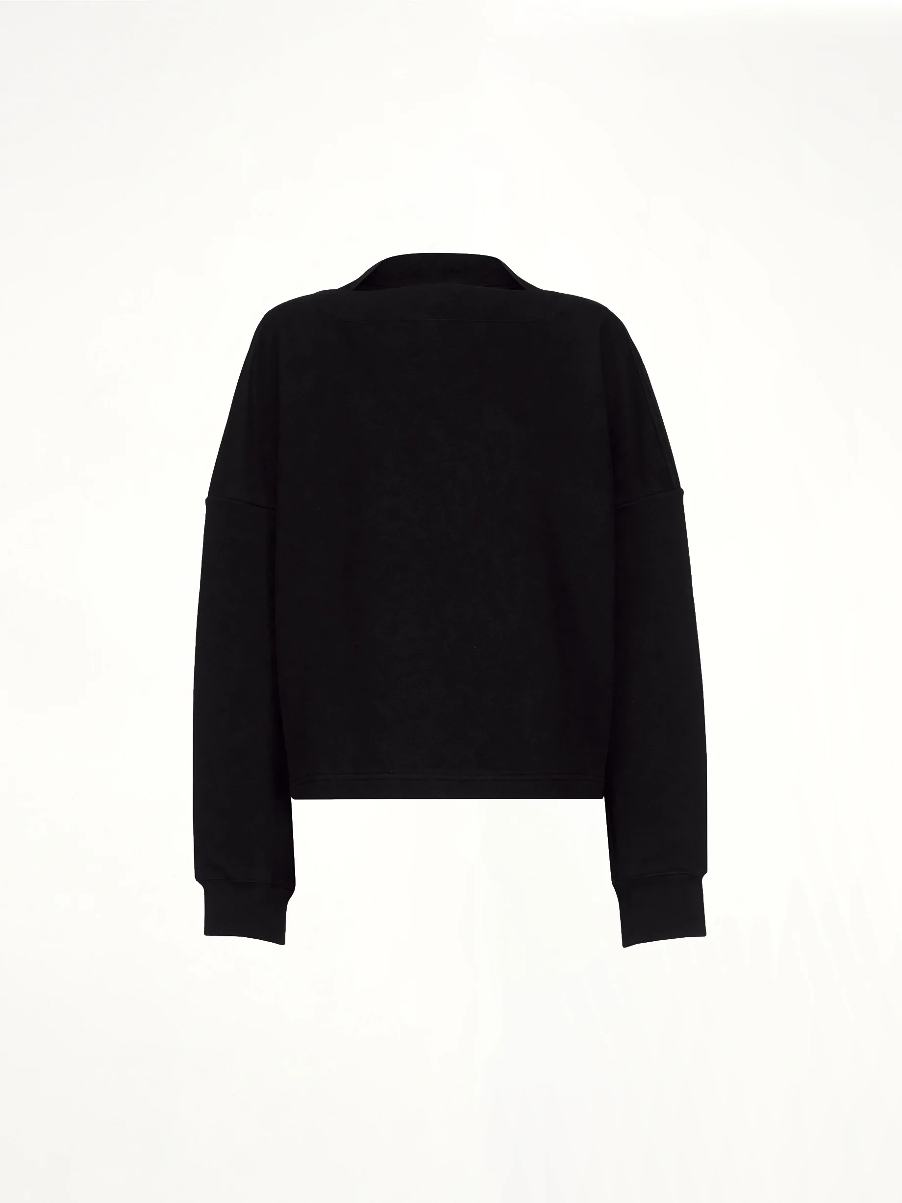Boatneck Sweatshirt in Black - Image 2