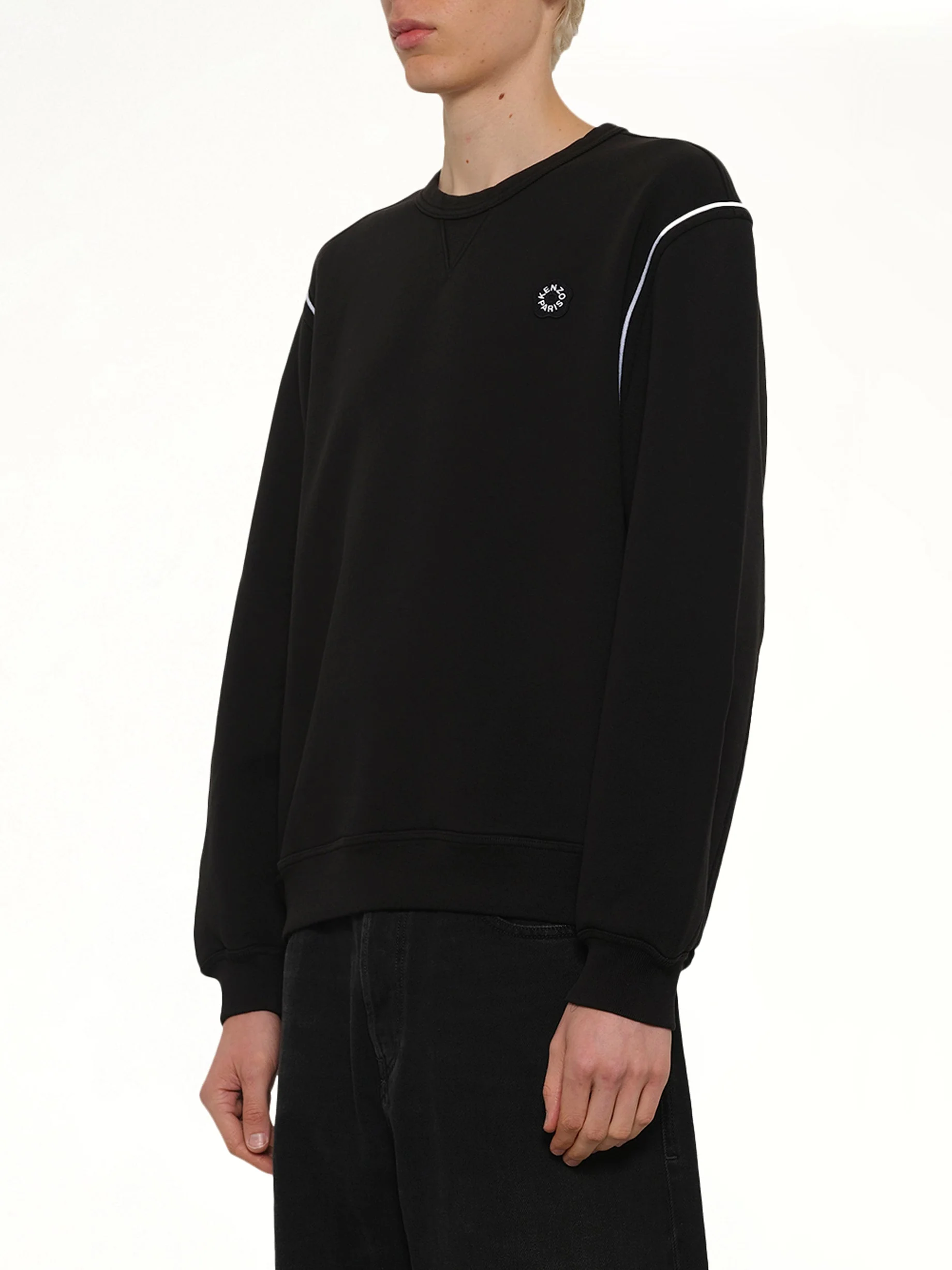 Boke Flower 2.0 Embroidered Classic Sweatshirt in Black - Image 3