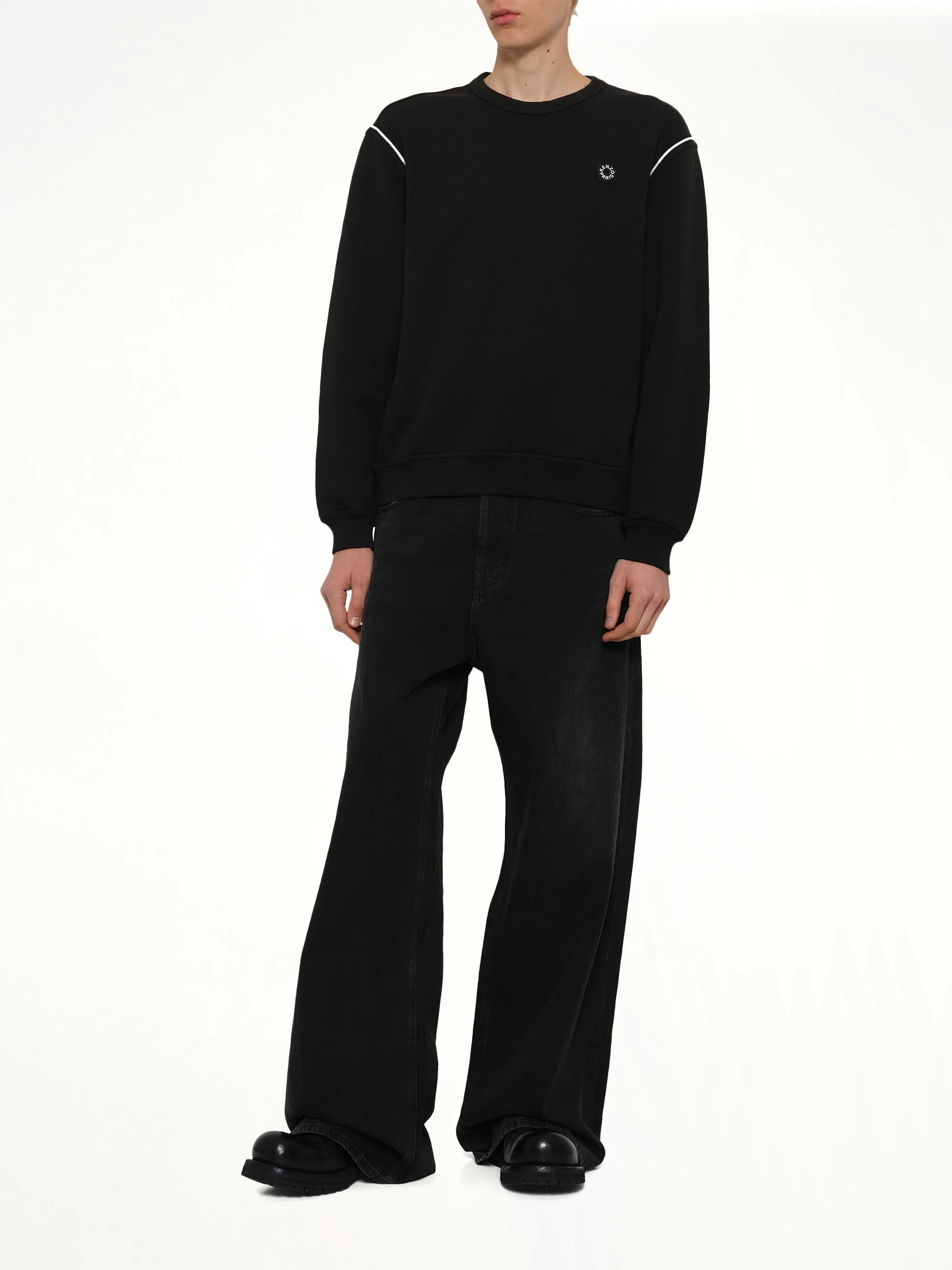 Boke Flower 2.0 Embroidered Classic Sweatshirt in Black - Image 4