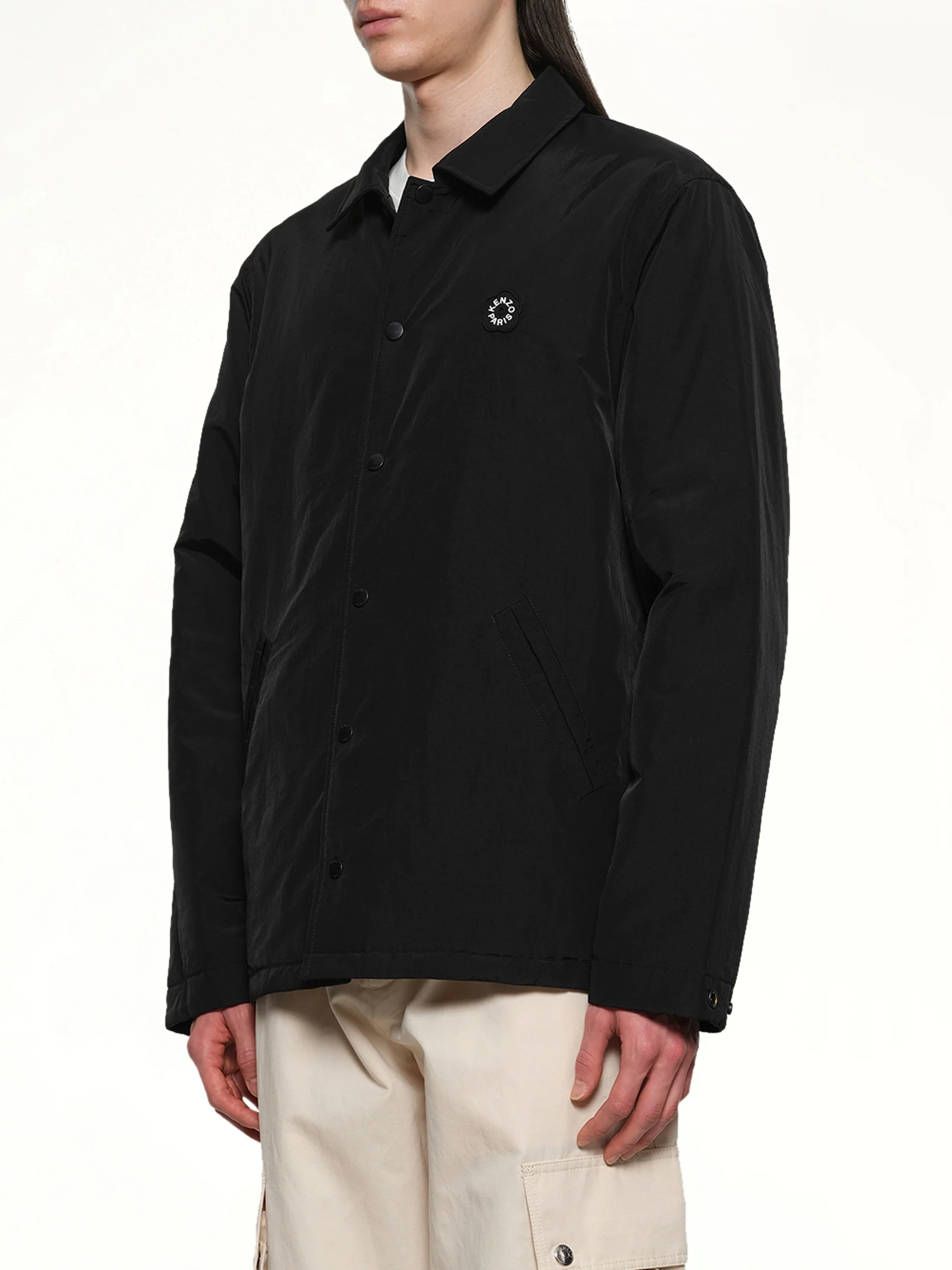 Boke Flower 2.0 Reversible Heavy Coach Jacket in Black - Image 3