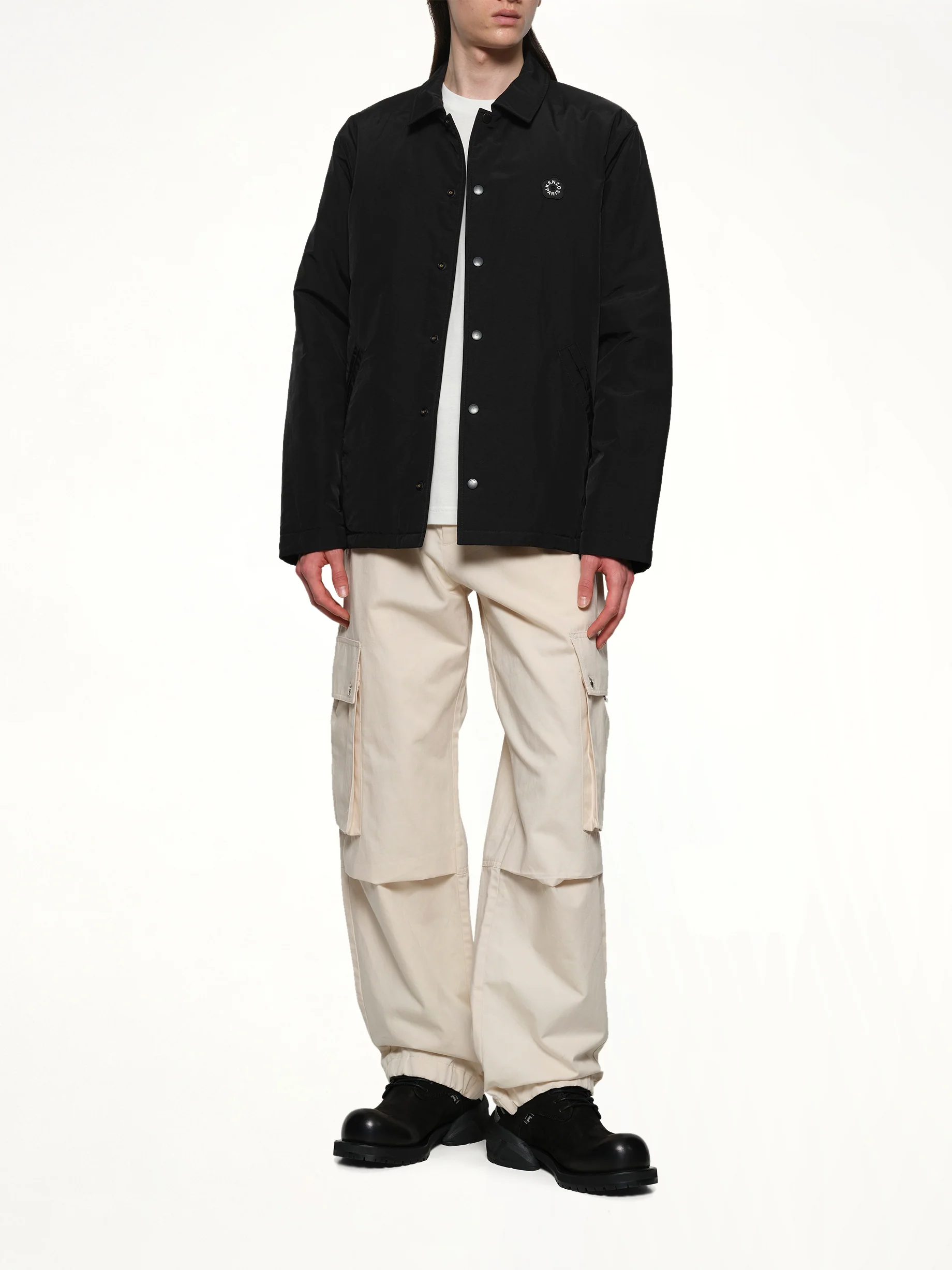 Boke Flower 2.0 Reversible Heavy Coach Jacket in Black - Image 4