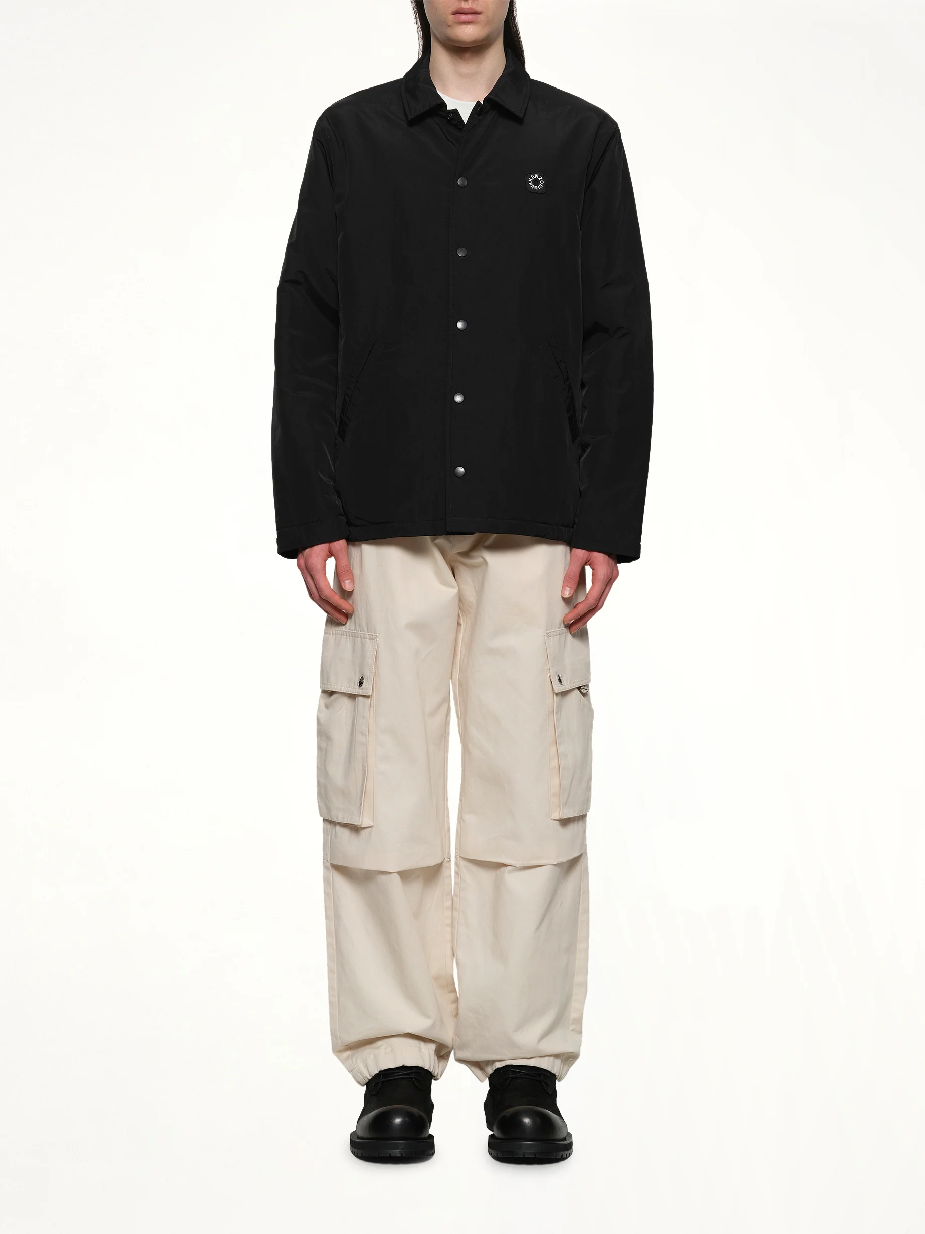 Boke Flower 2.0 Reversible Heavy Coach Jacket in Black - Image 7