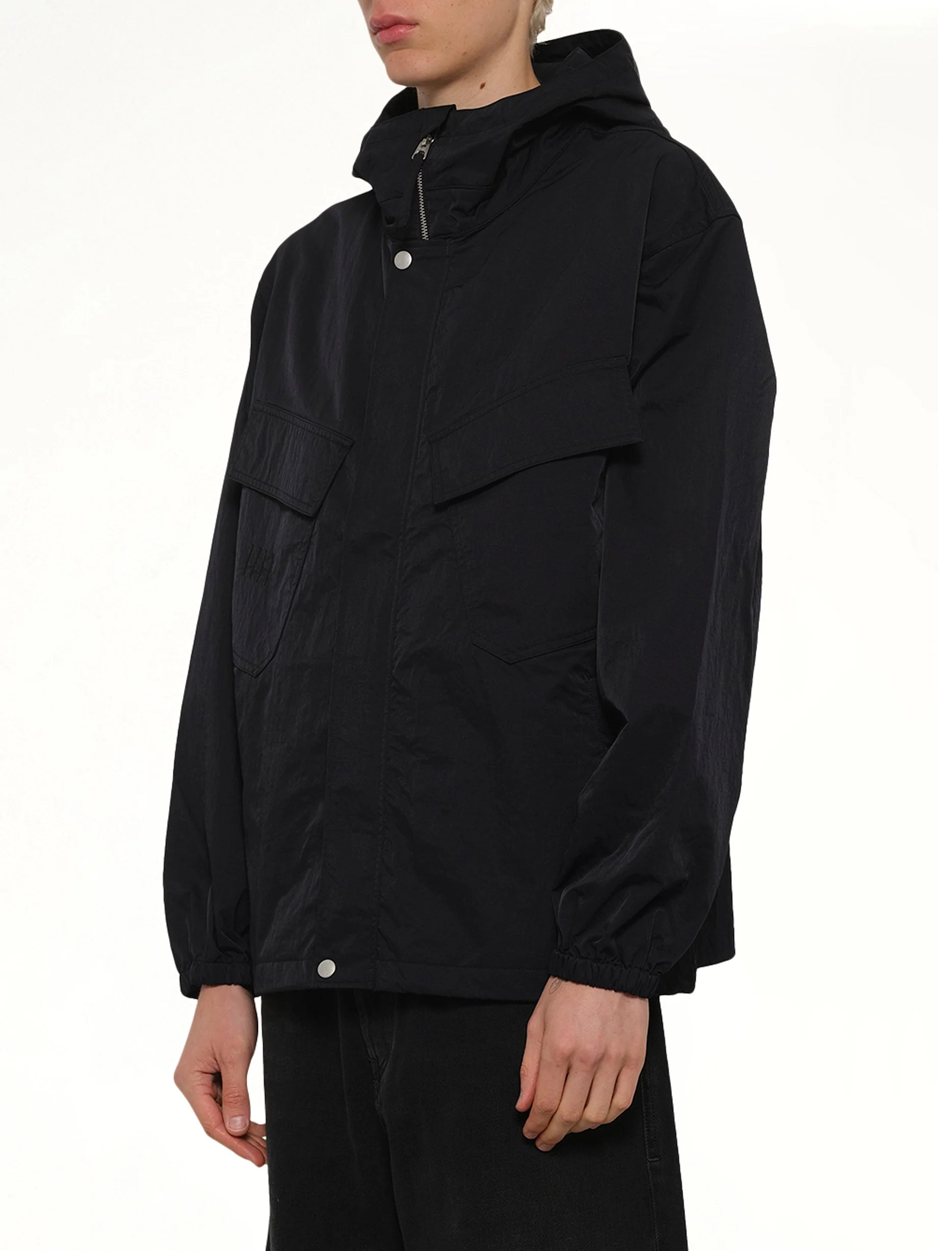 Boke Flower 2.0 Short Windbreaker in Black - Image 3