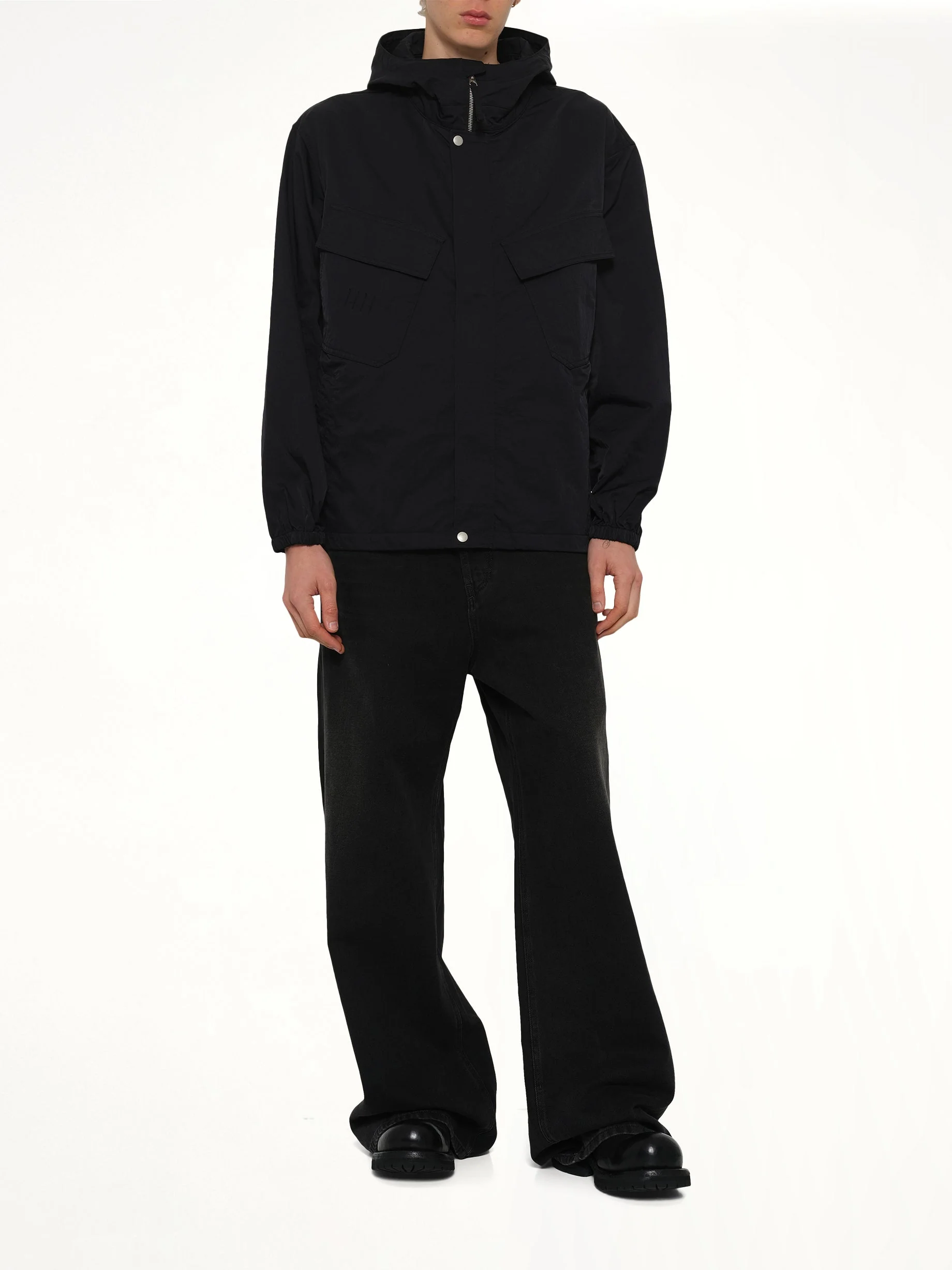 Boke Flower 2.0 Short Windbreaker in Black - Image 4