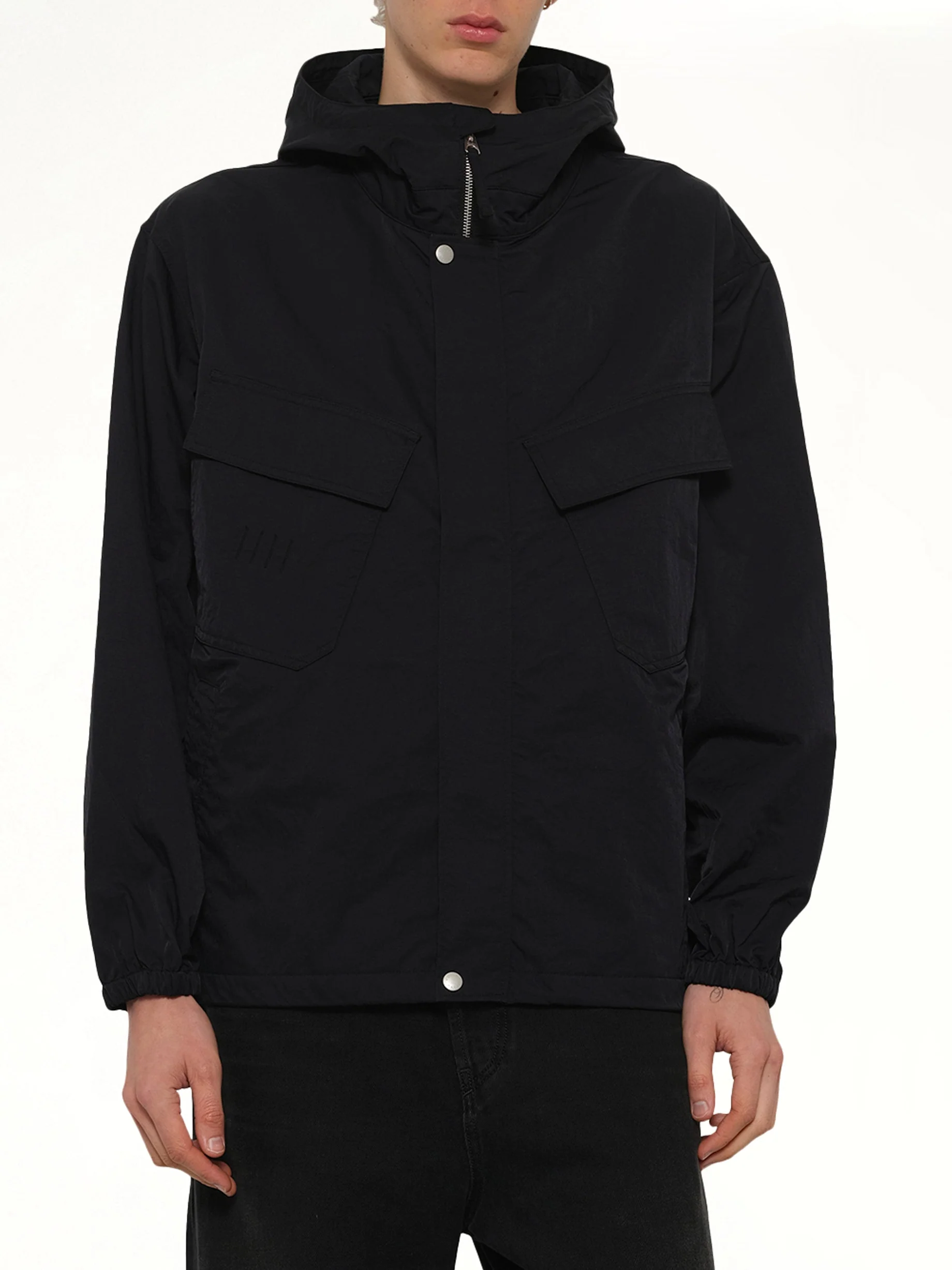Boke Flower 2.0 Short Windbreaker in Black - Image 6