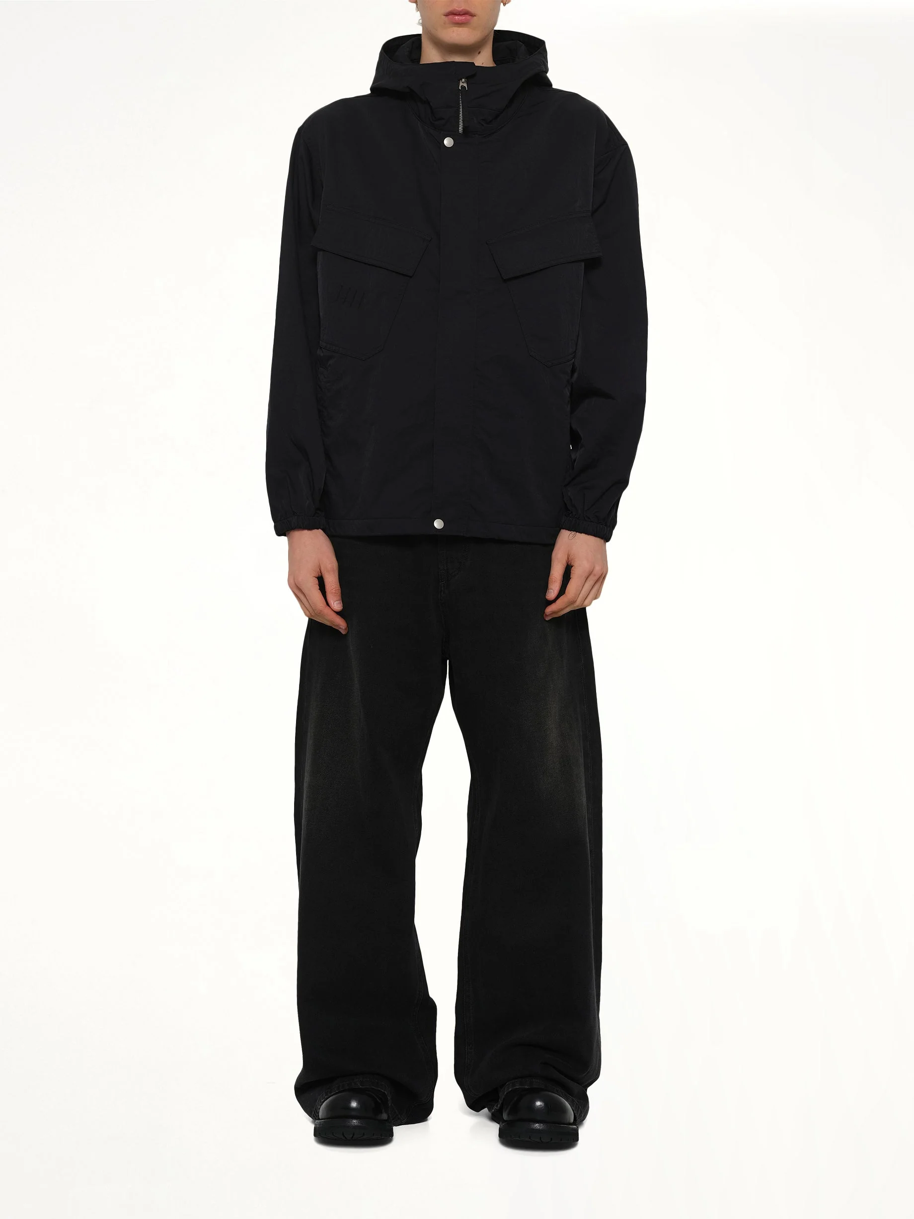 Boke Flower 2.0 Short Windbreaker in Black - Image 7