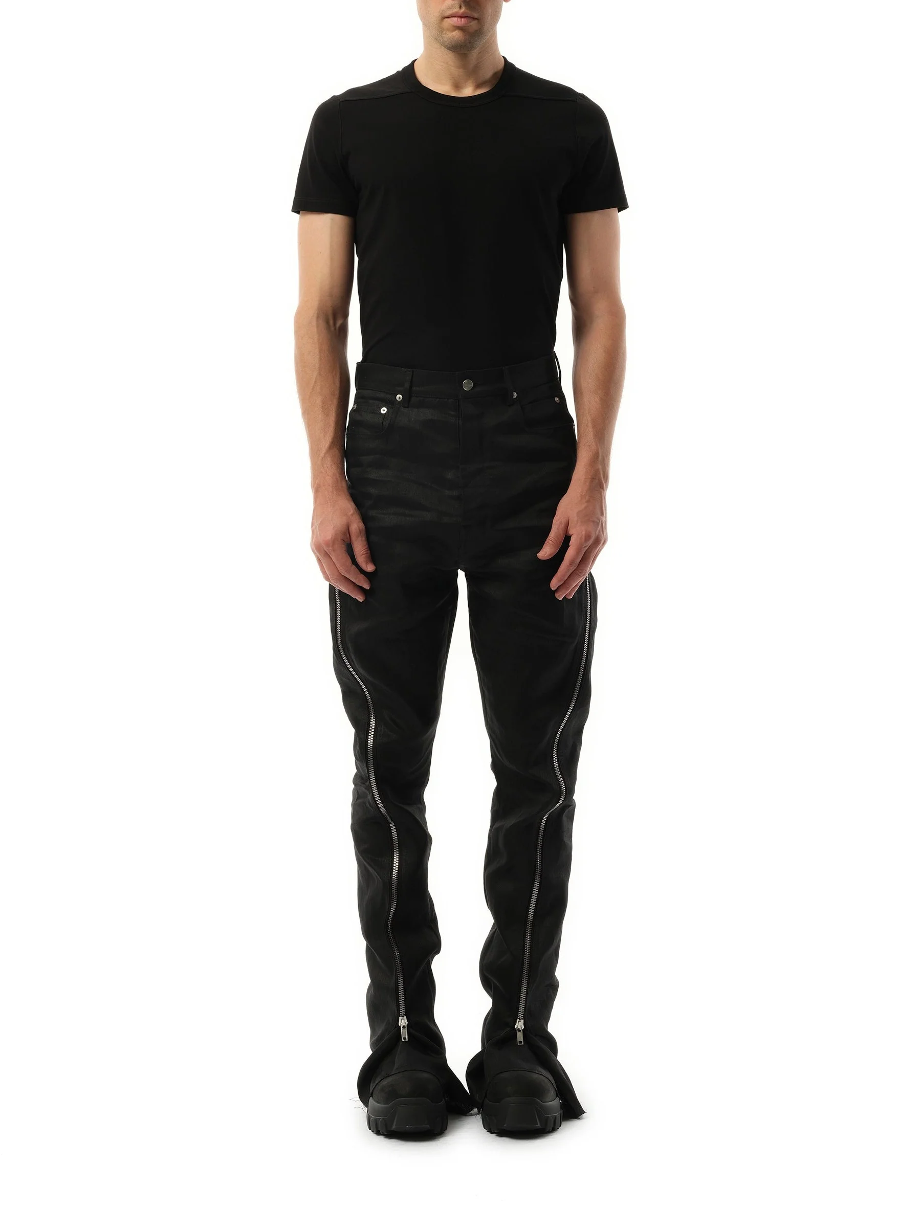 Coated Denim Bolan Banana in Black - Image 4