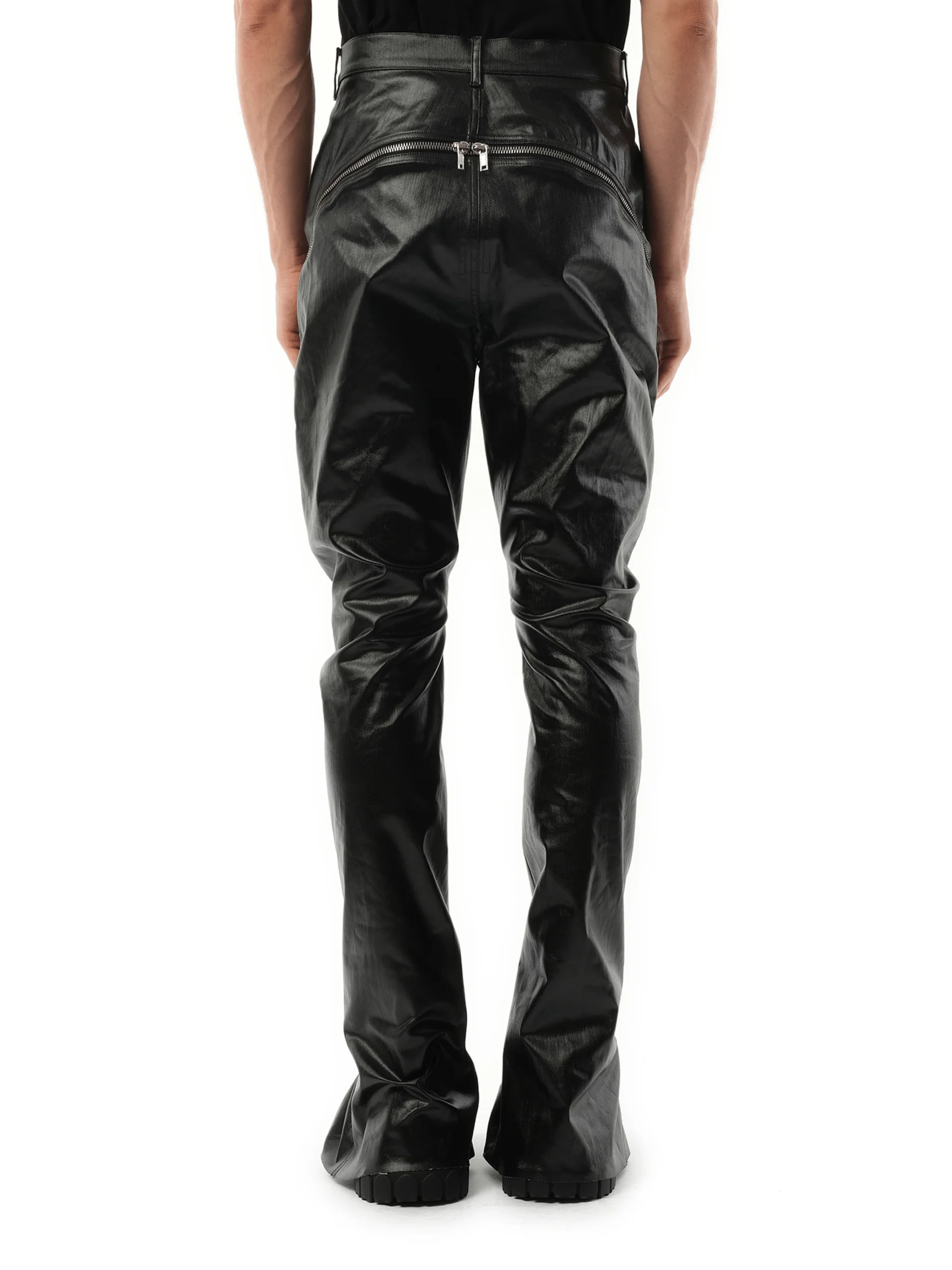 Coated Denim Bolan Banana in Black - Image 6