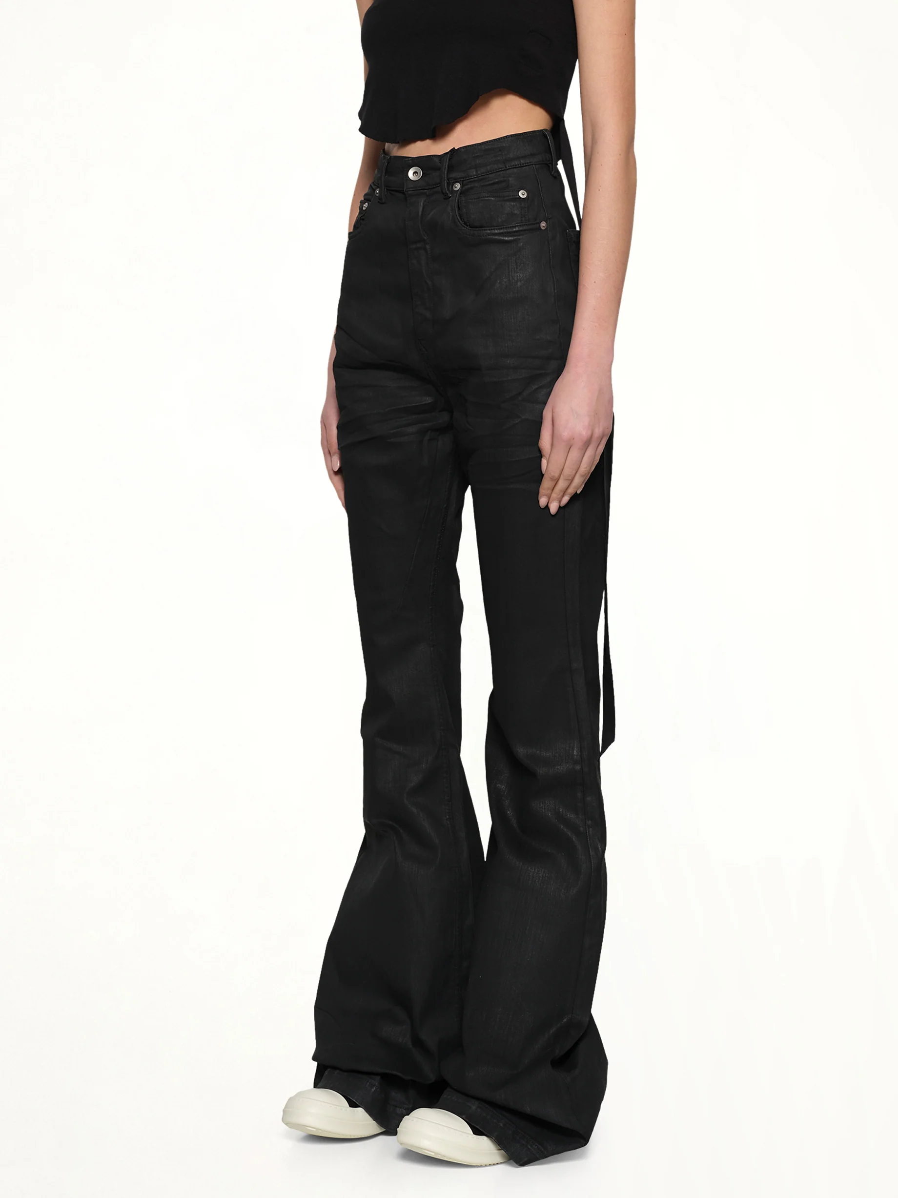 Bolan Bootcut in Black Wax - Image 3