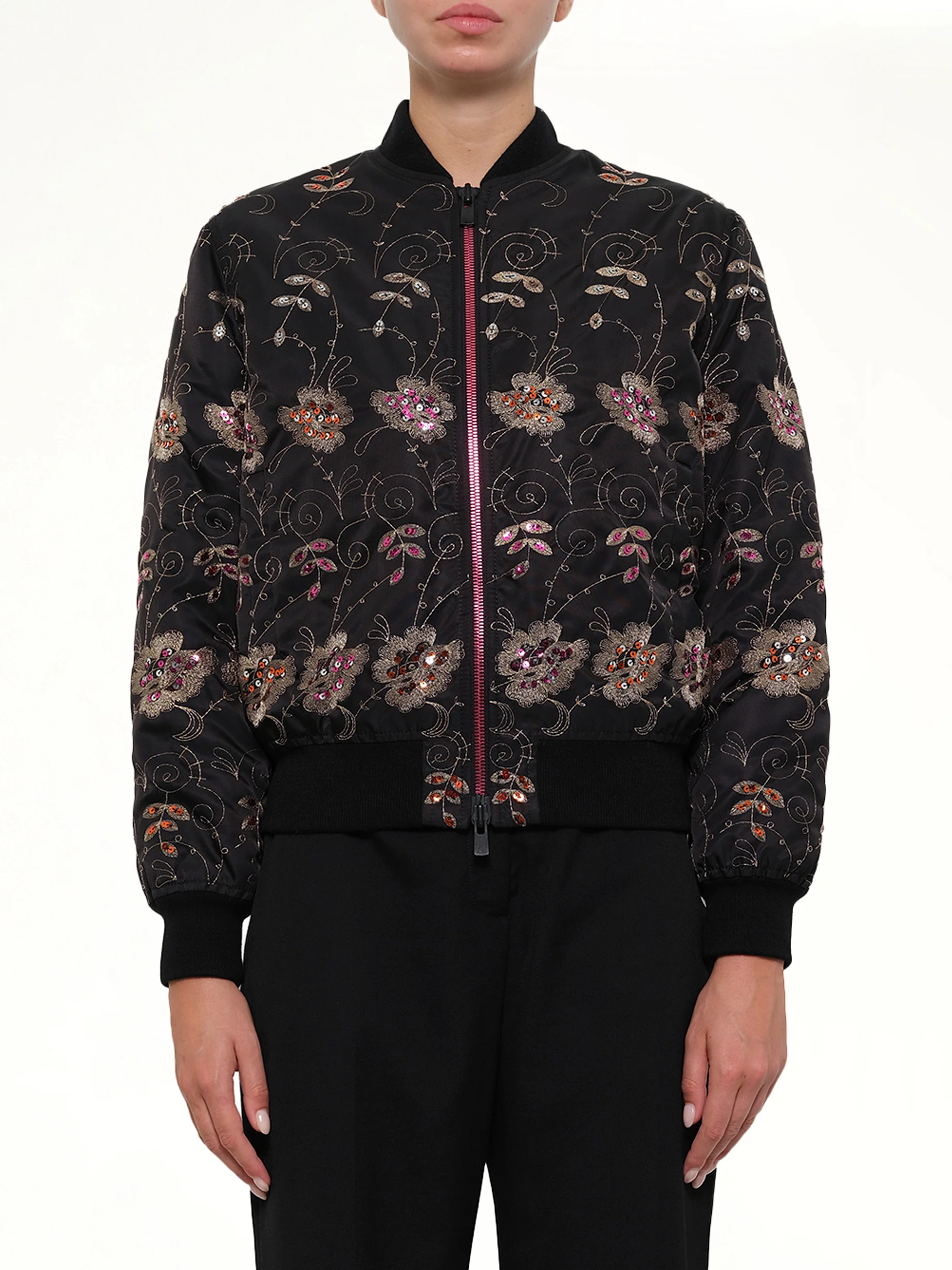 Podium Bomber Jacket in Black