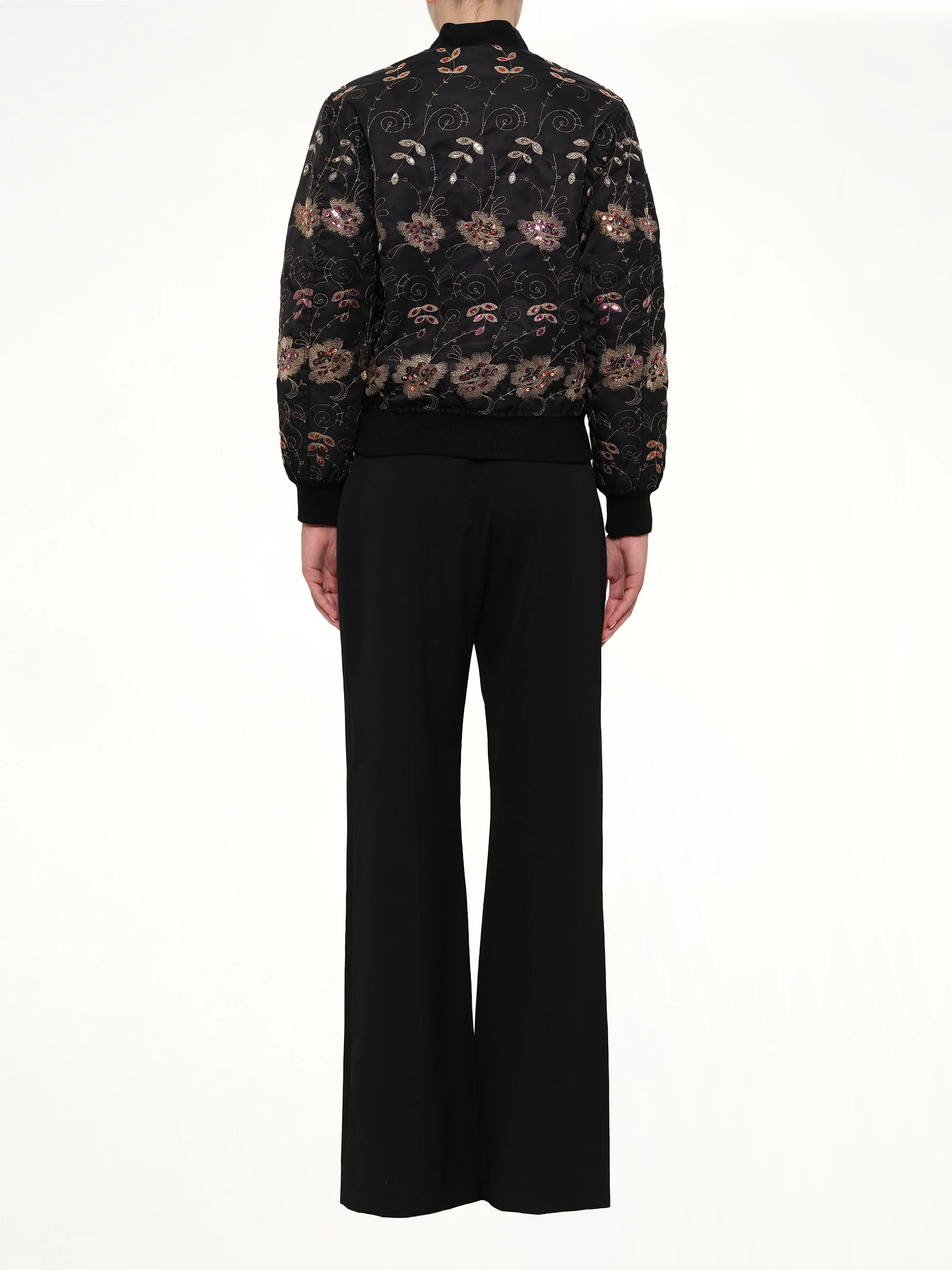 Podium Bomber Jacket in Black - Image 4