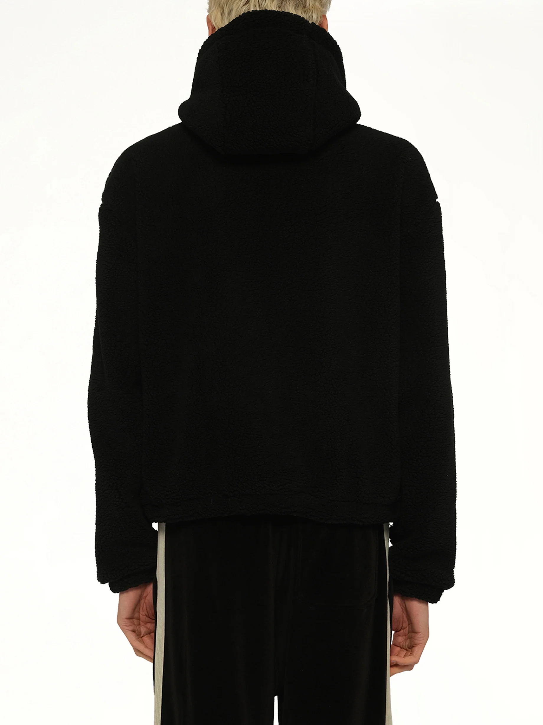 Bones Fleece Zip Hoodie in Black - Image 5
