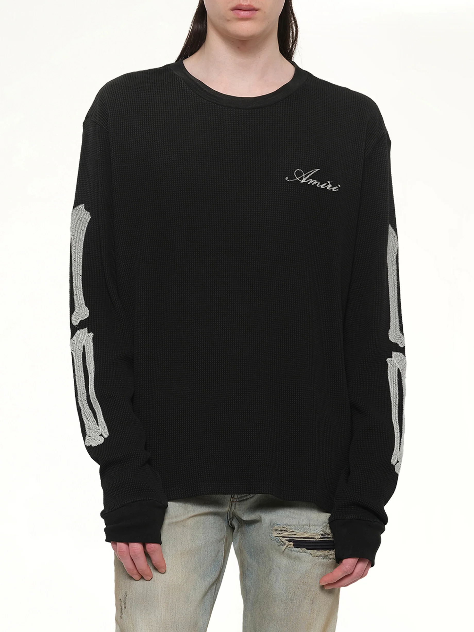 Bones LS T-Shirt in Black - Image 6