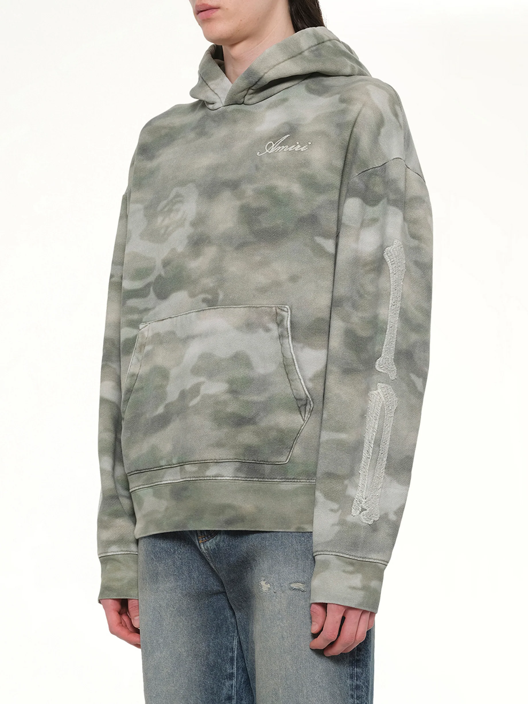 Bones Oversized Hoodie in Camo - Image 3