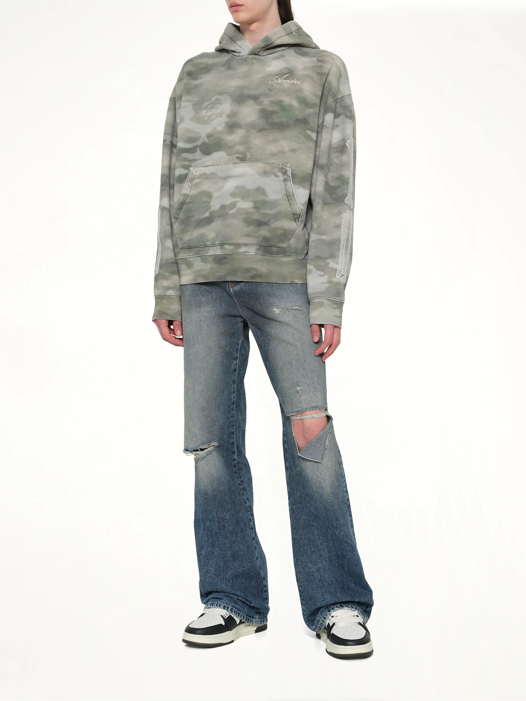 Bones Oversized Hoodie in Camo - Image 4