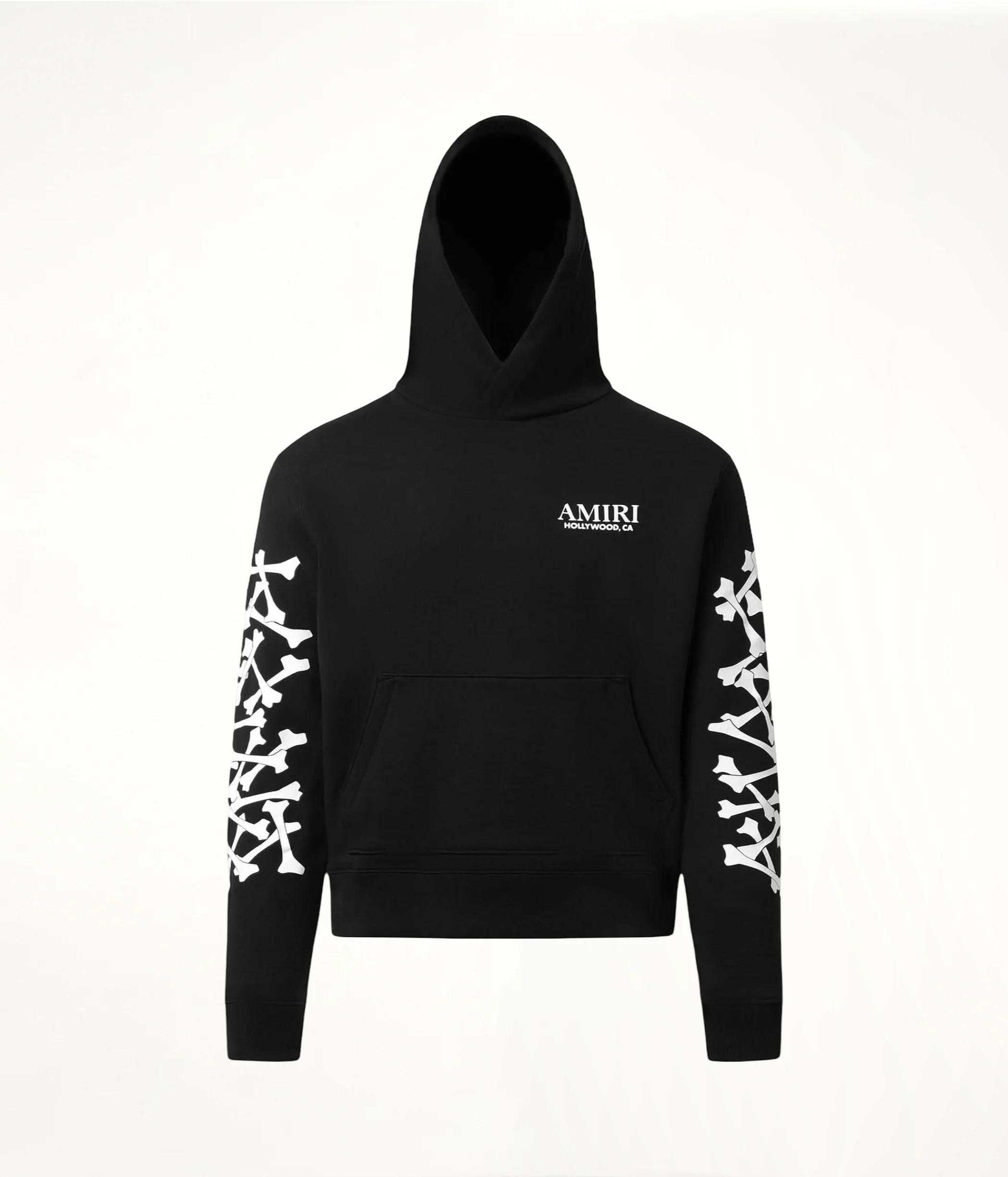 Bones Stacked Hoodie in Black - Image 2