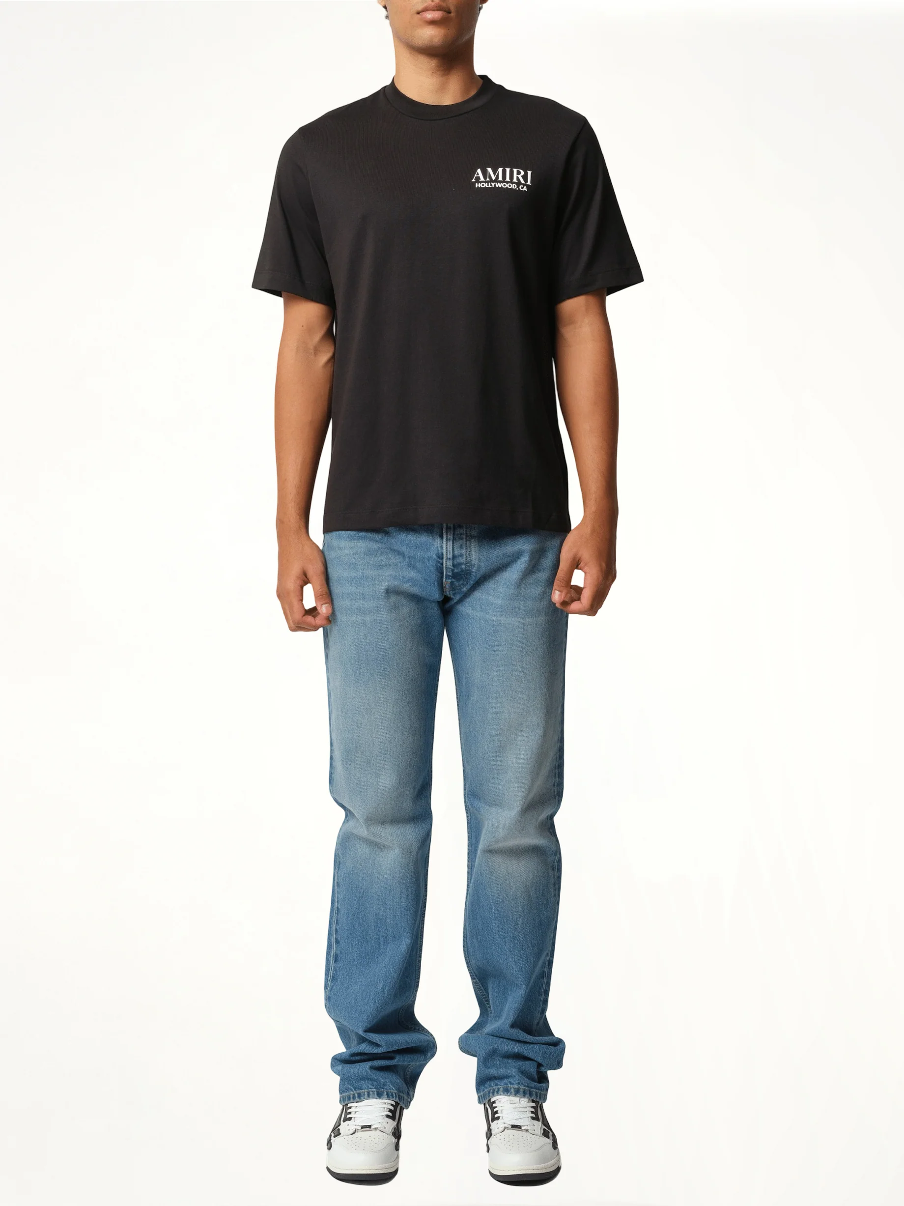 Bones Stacked T-Shirt in Black - Image 4