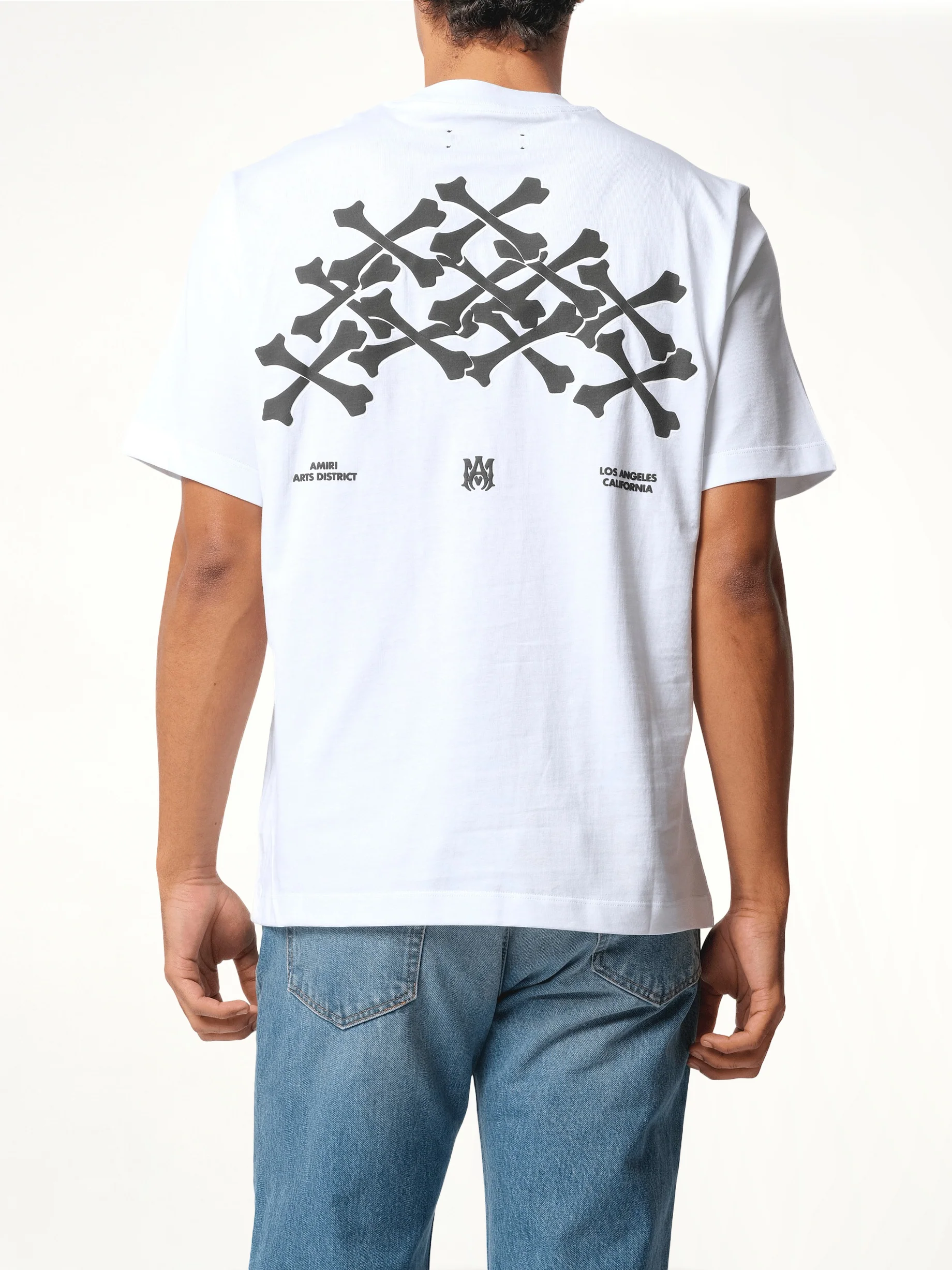 Bones Stacked T-Shirt in White - Image 6