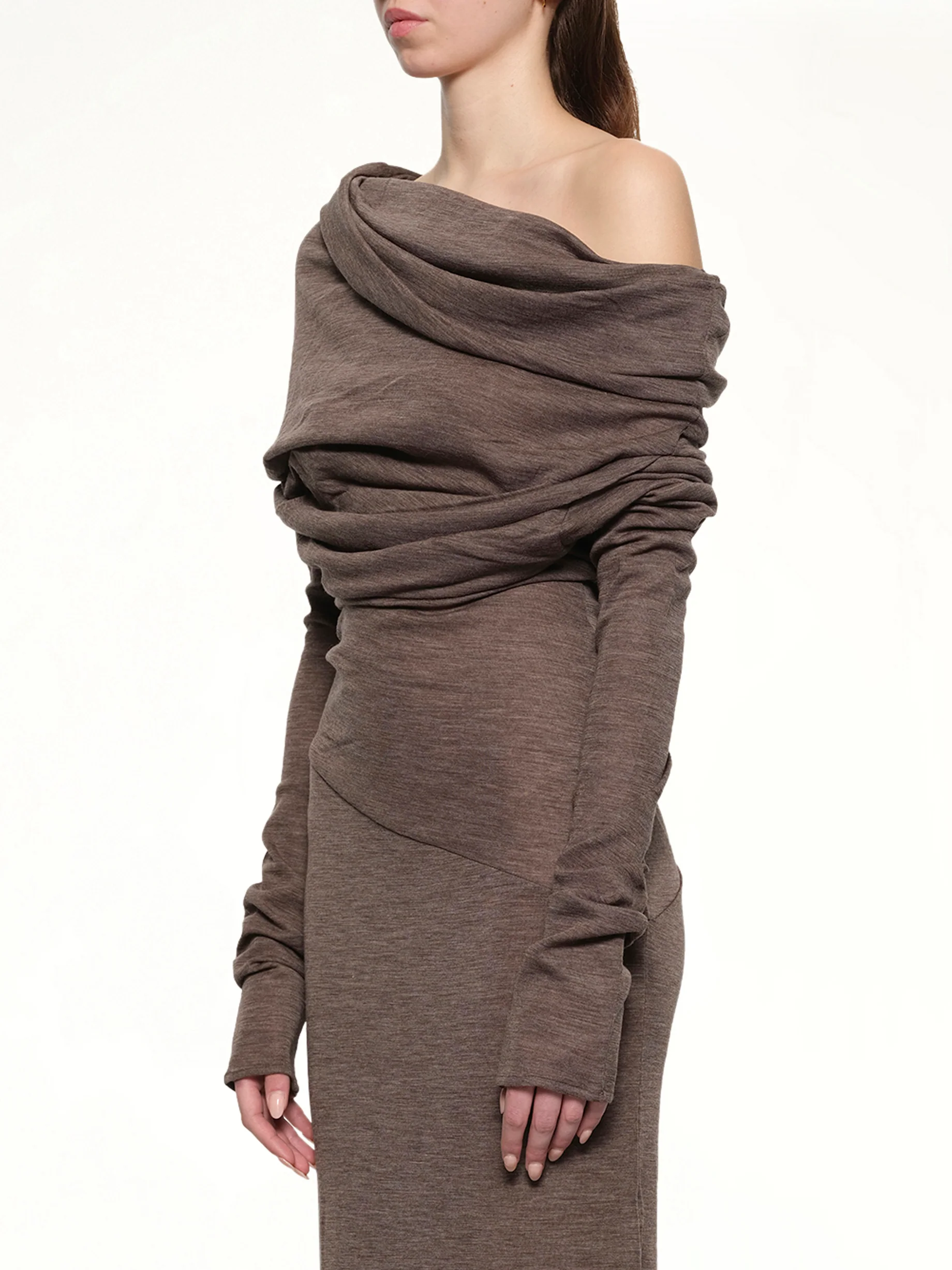 Bound Midi Dress in Pinecone - Image 3