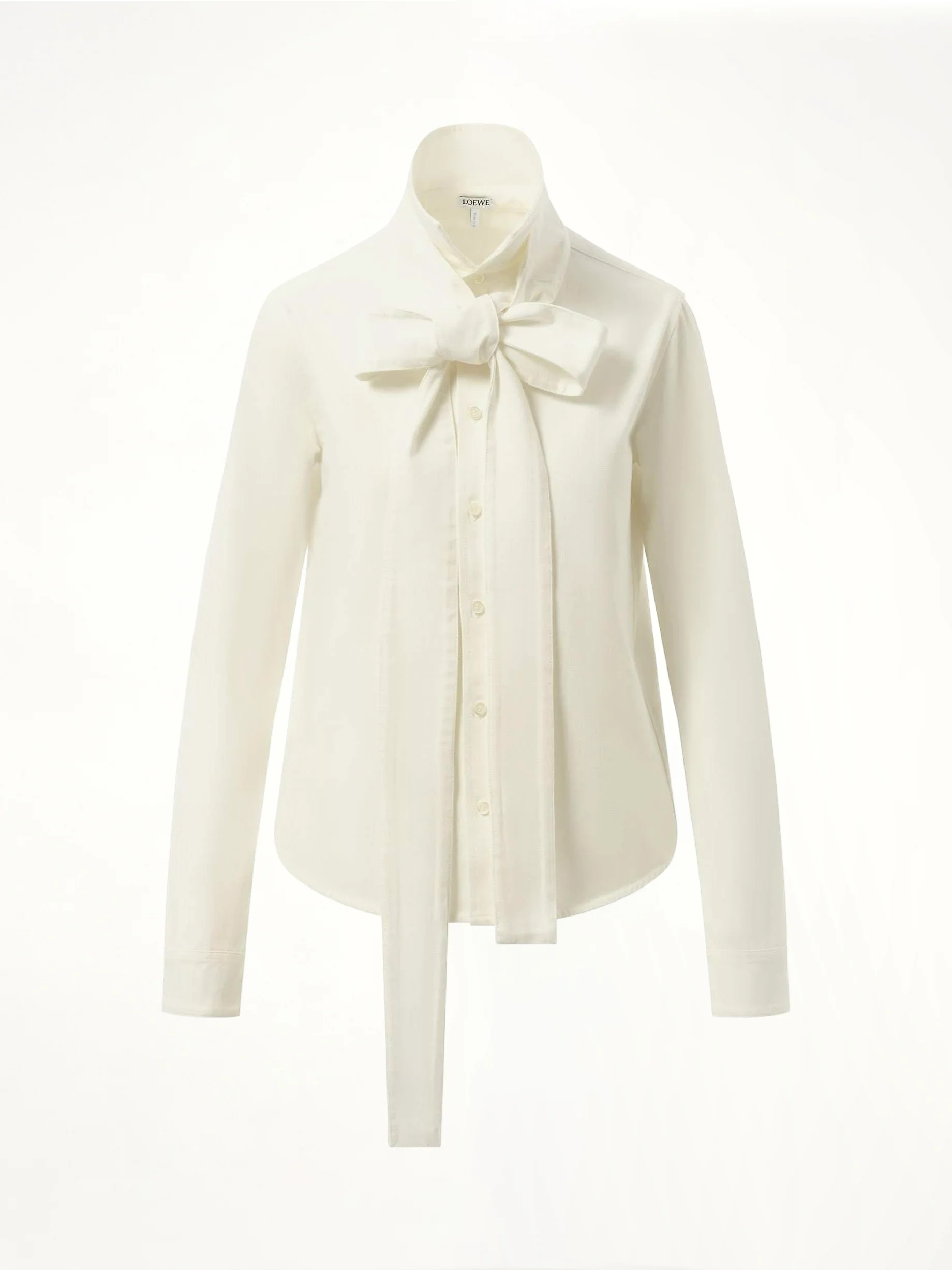 Bow Shirt in White - Image 2