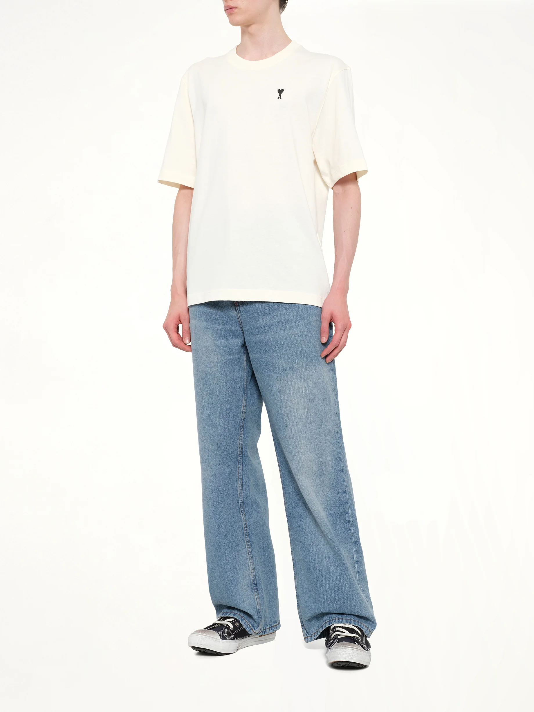 Boxy Fit ADC T-Shirt in Cream - Image 4
