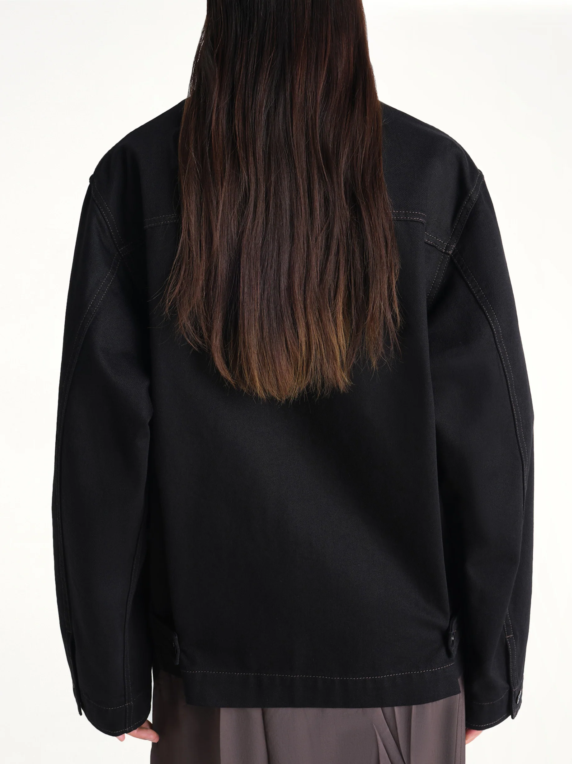 Boxy Heavy Jacket in Black - Image 3