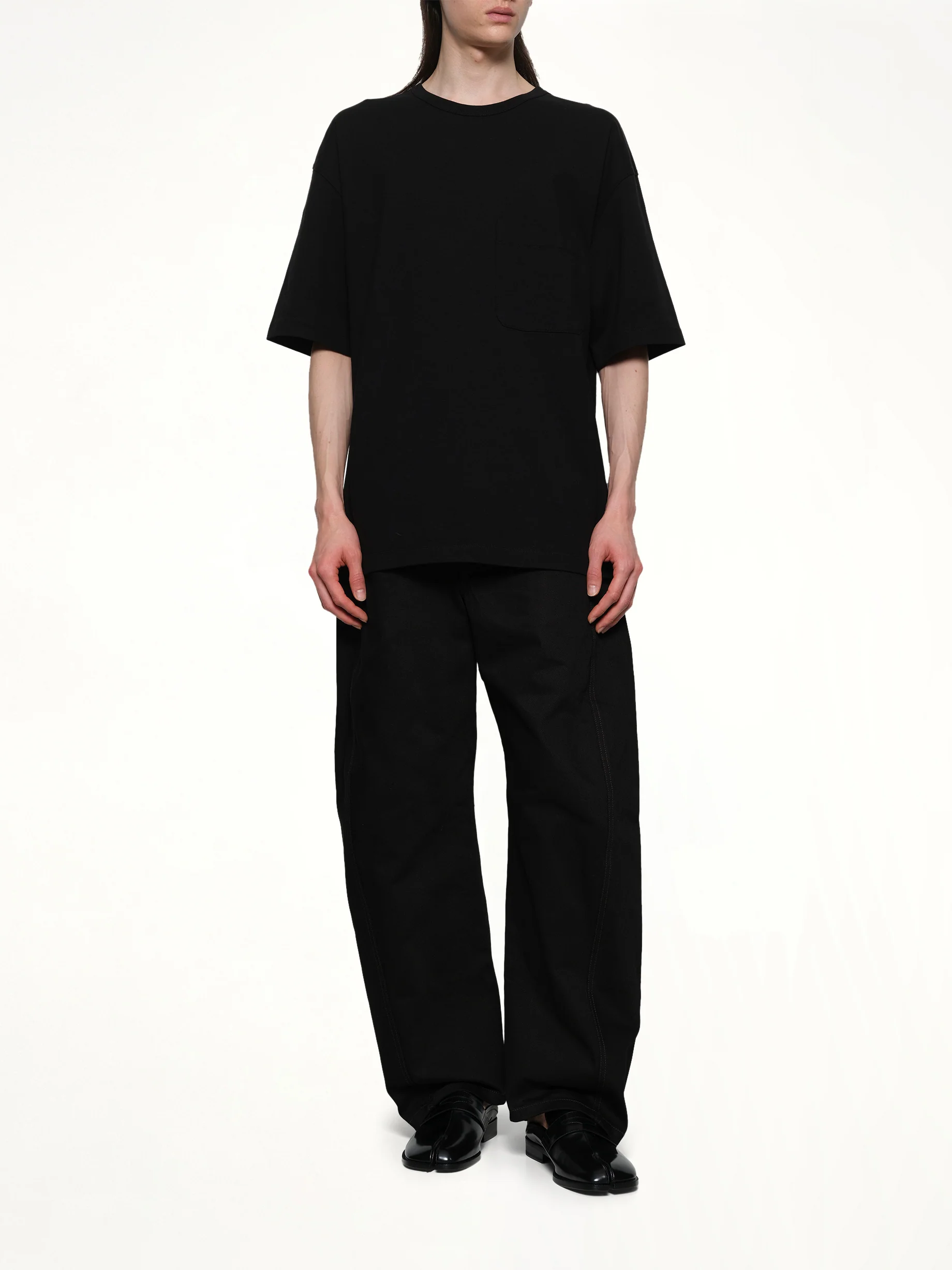 Boxy Ss T-Shirt in Black - Image 4
