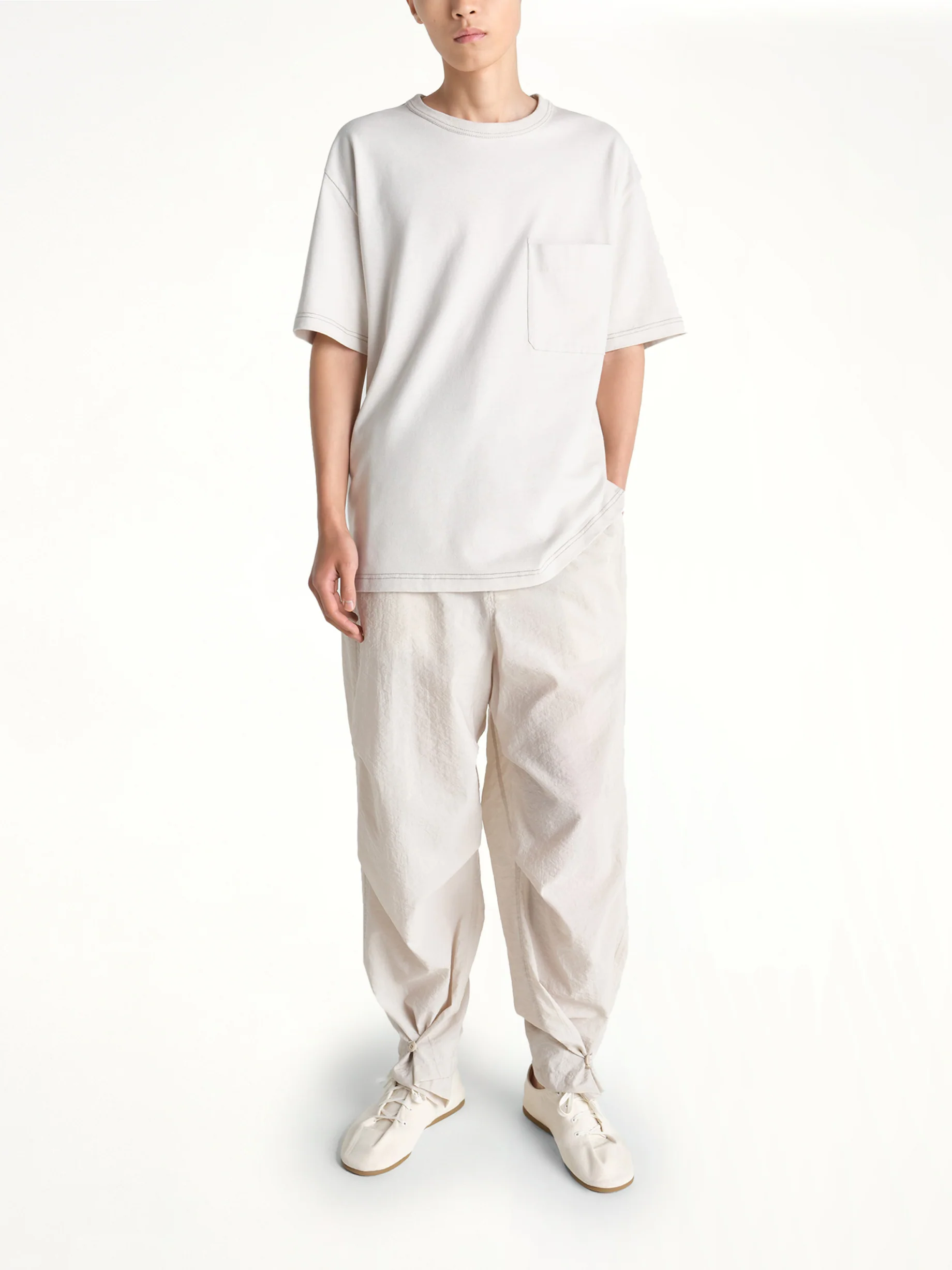 Boxy SS T-Shirt in Pearl - Image 3