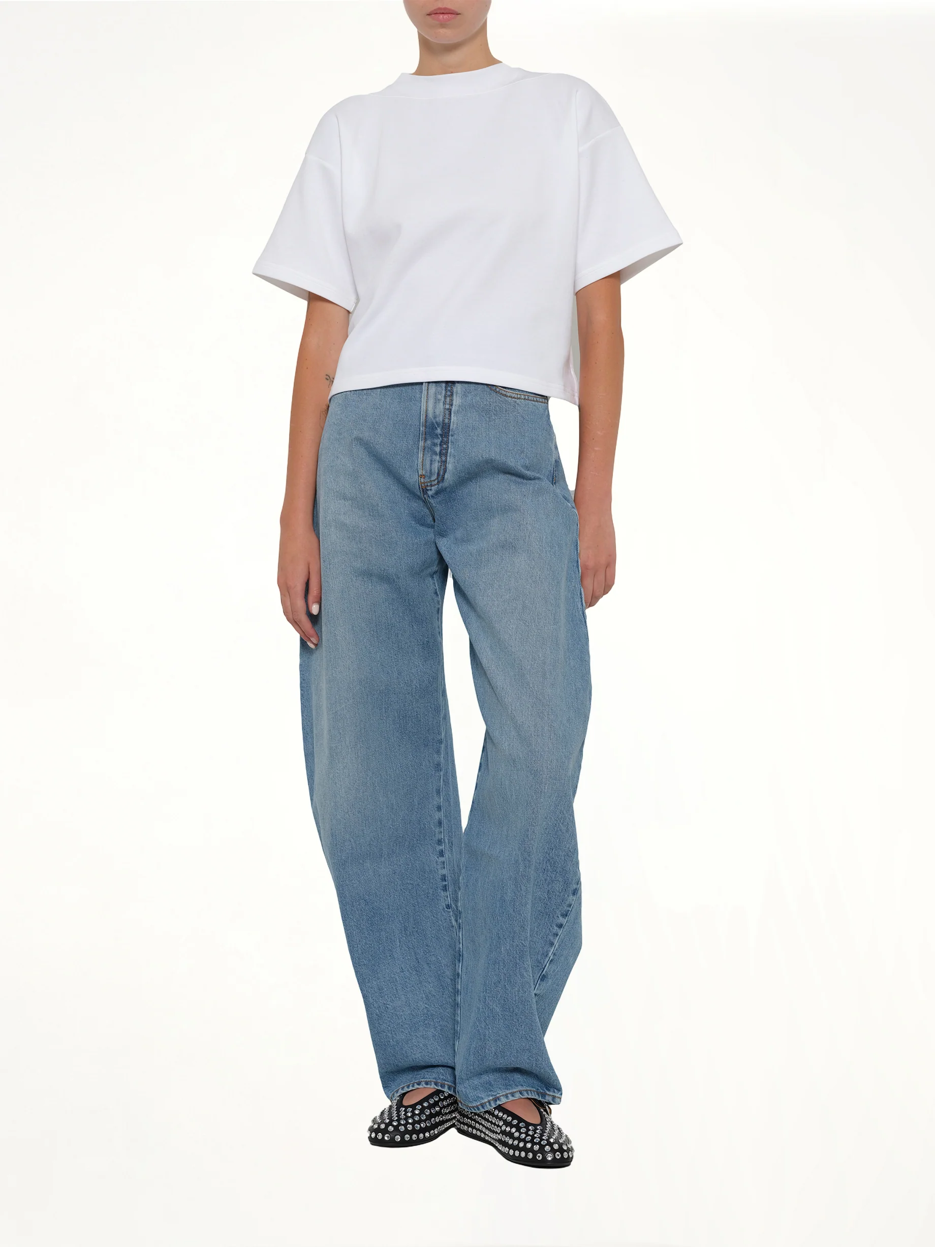 Boxy T-Shirt in White - Image 4