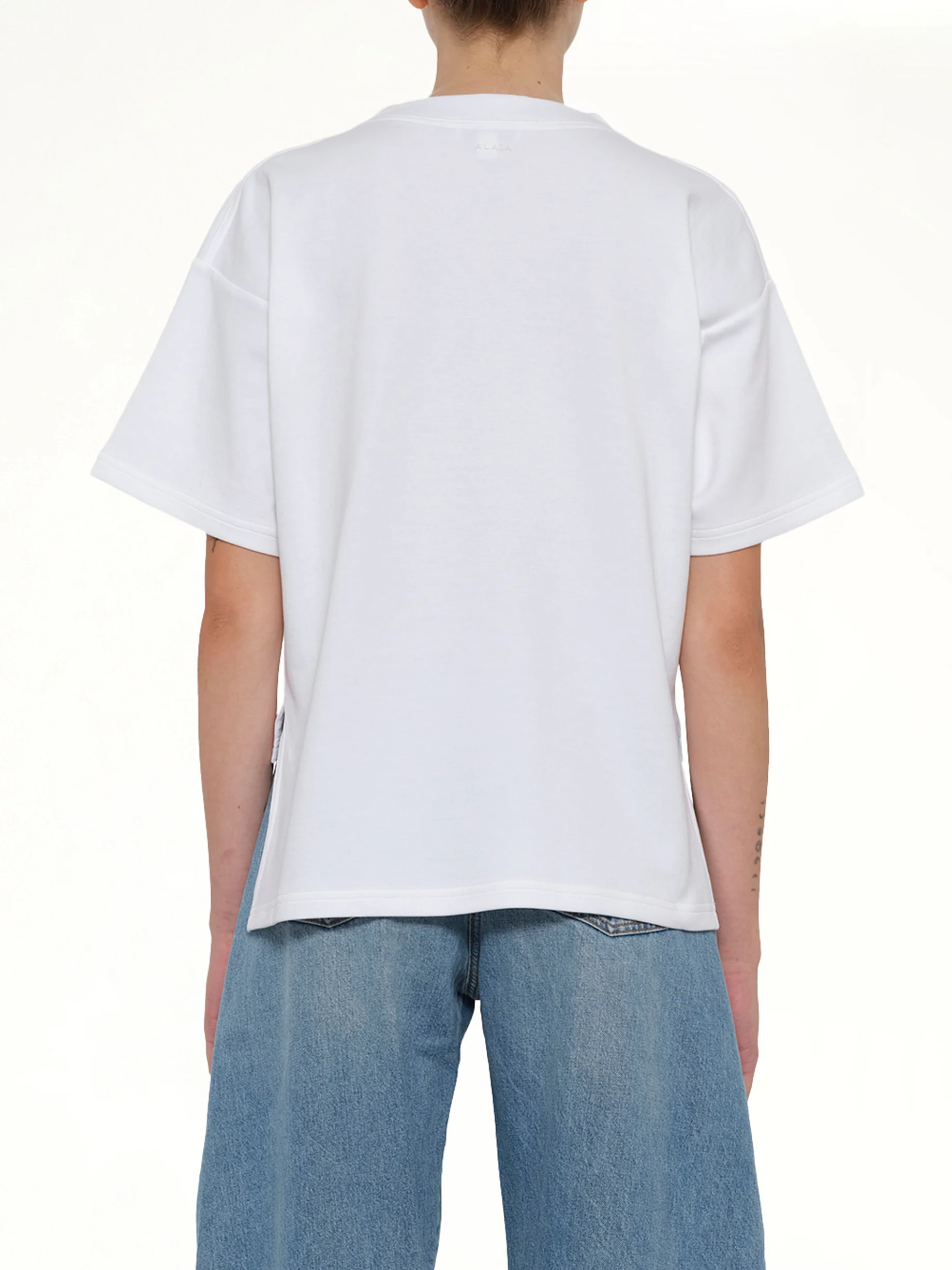 Boxy T-Shirt in White - Image 5