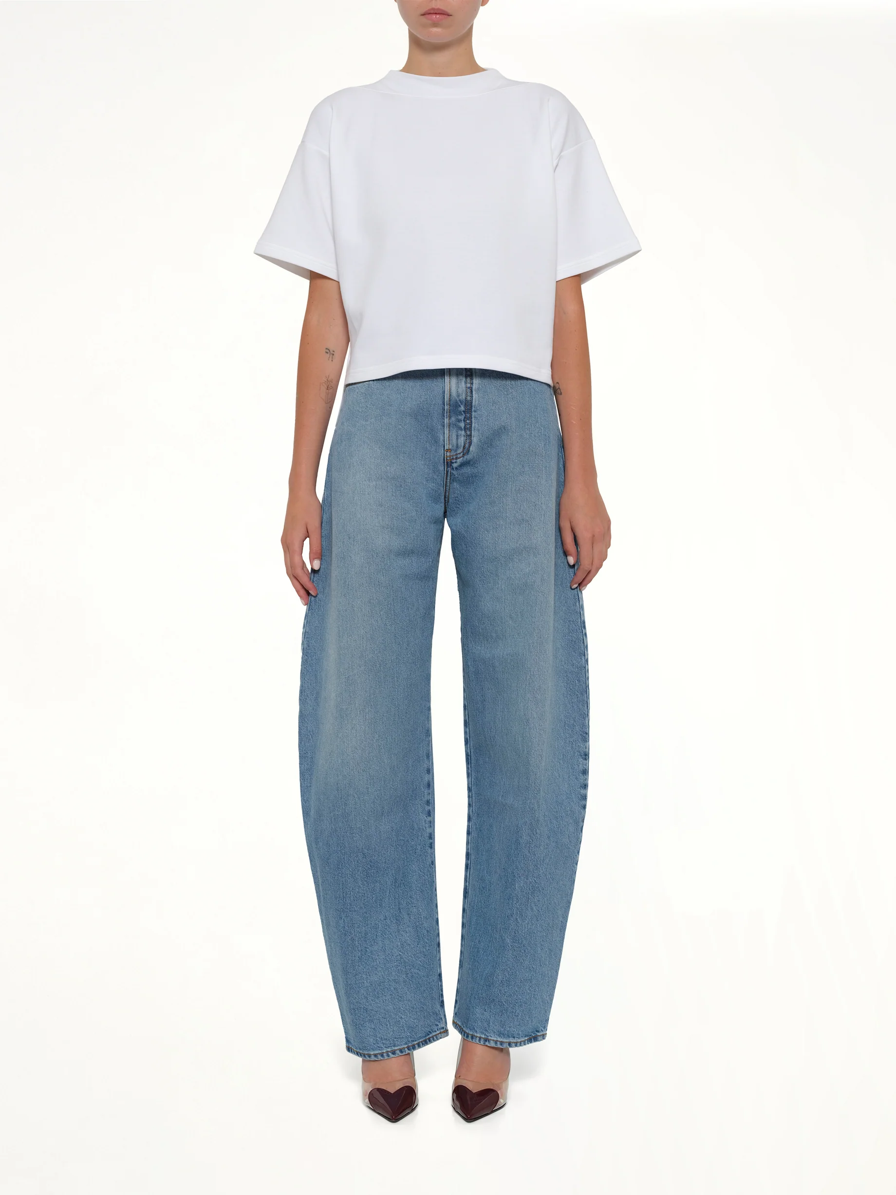 Boxy T-Shirt in White - Image 7