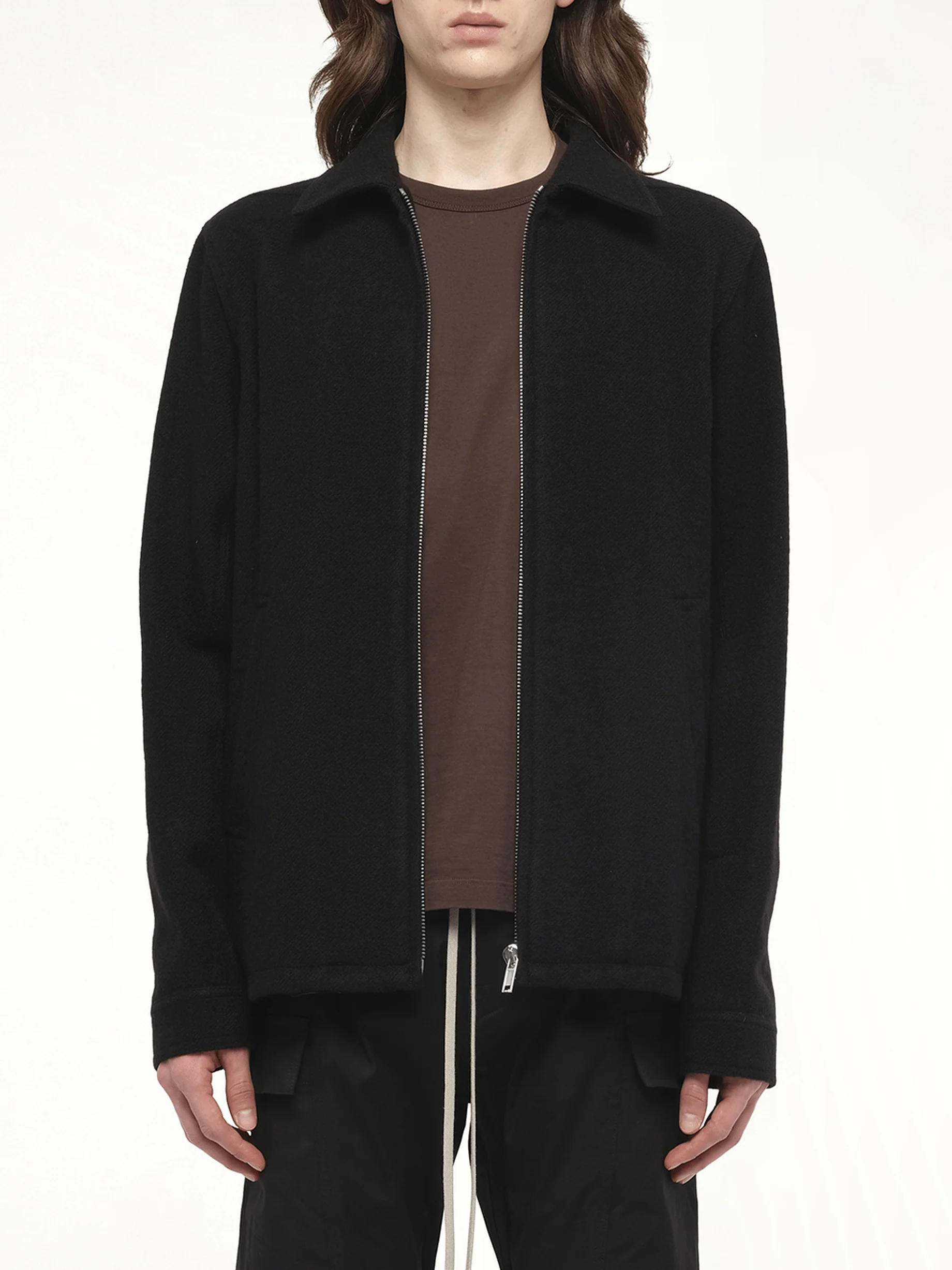 Wool Brad Jacket in Black