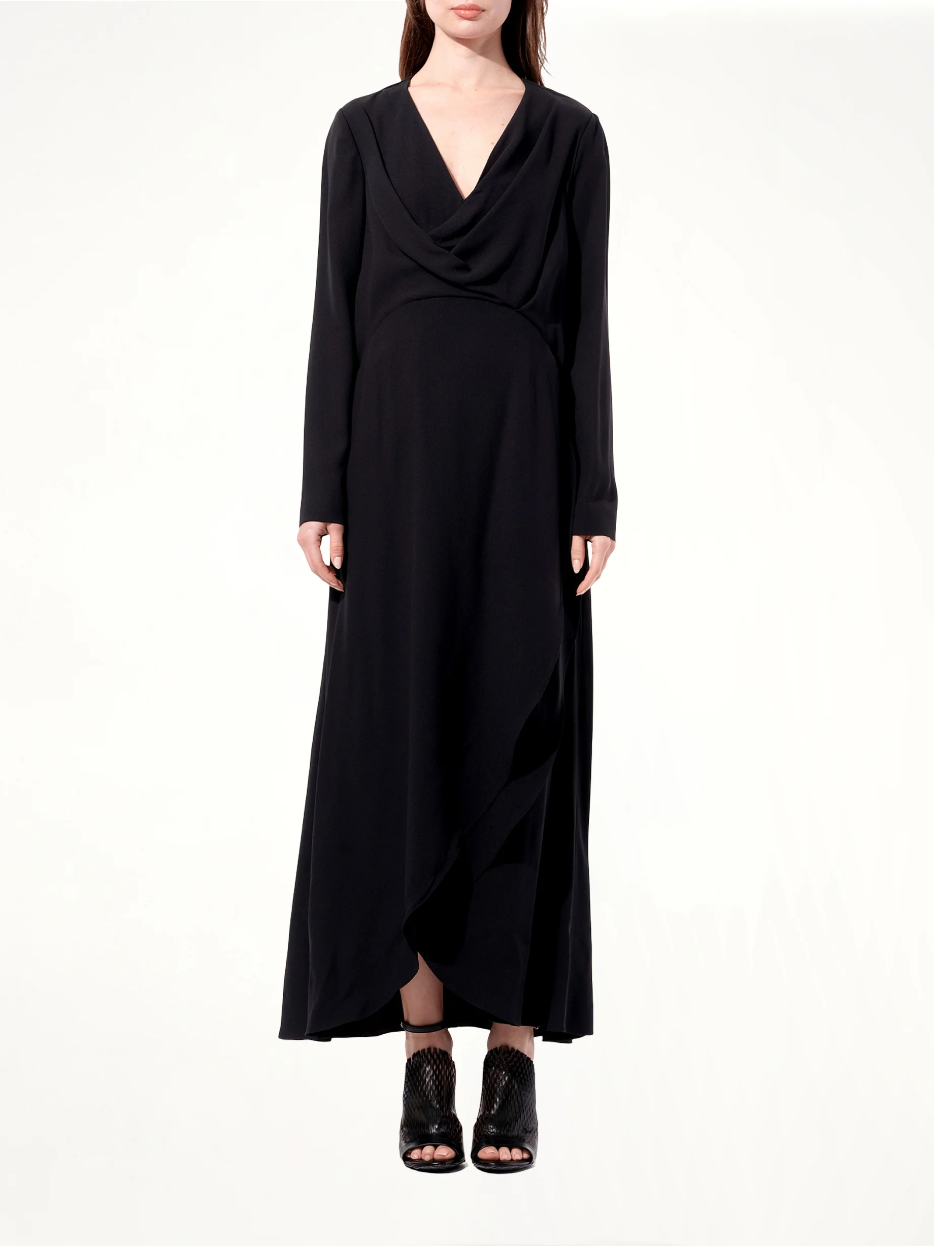 Breezy Long Sleeve Gown in Black - Image 4