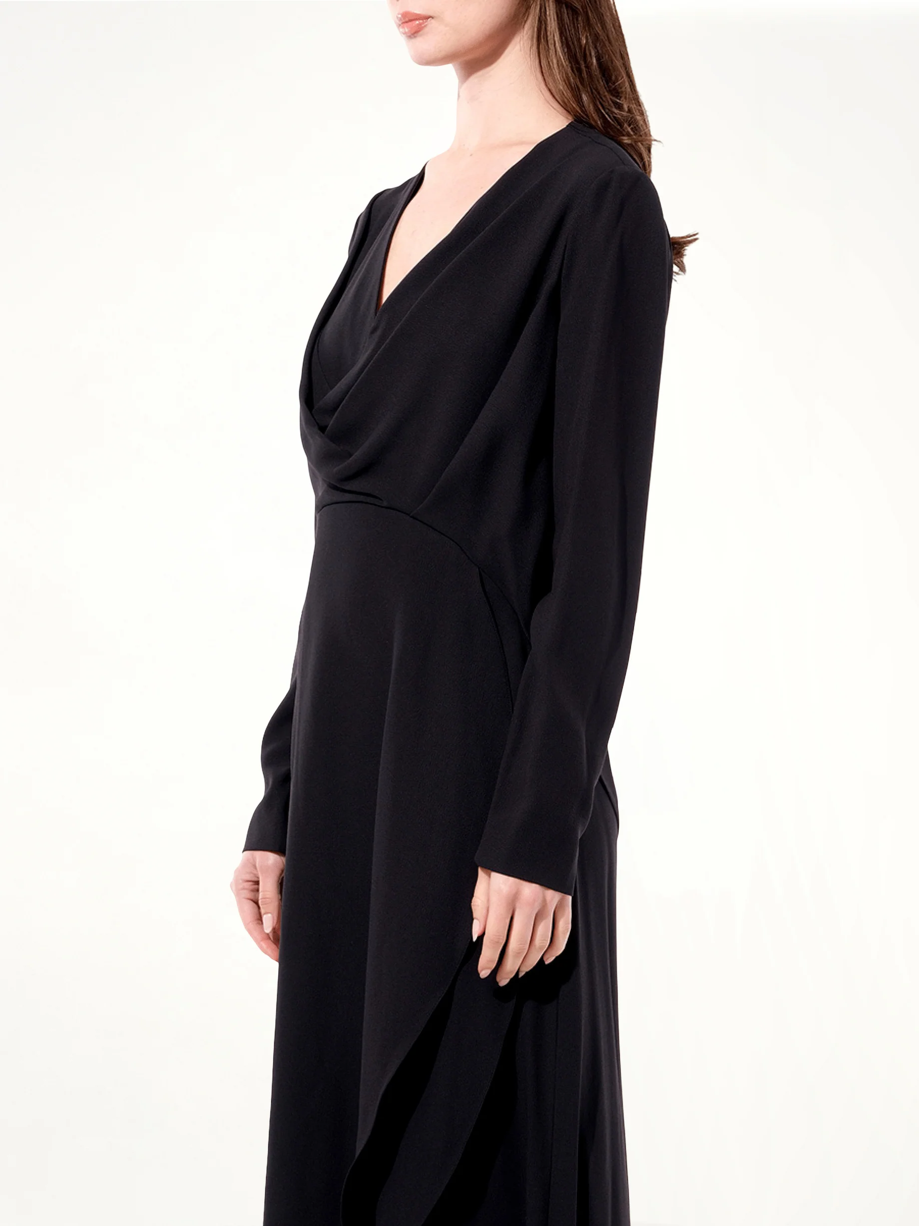 Breezy Long Sleeve Gown in Black - Image 5