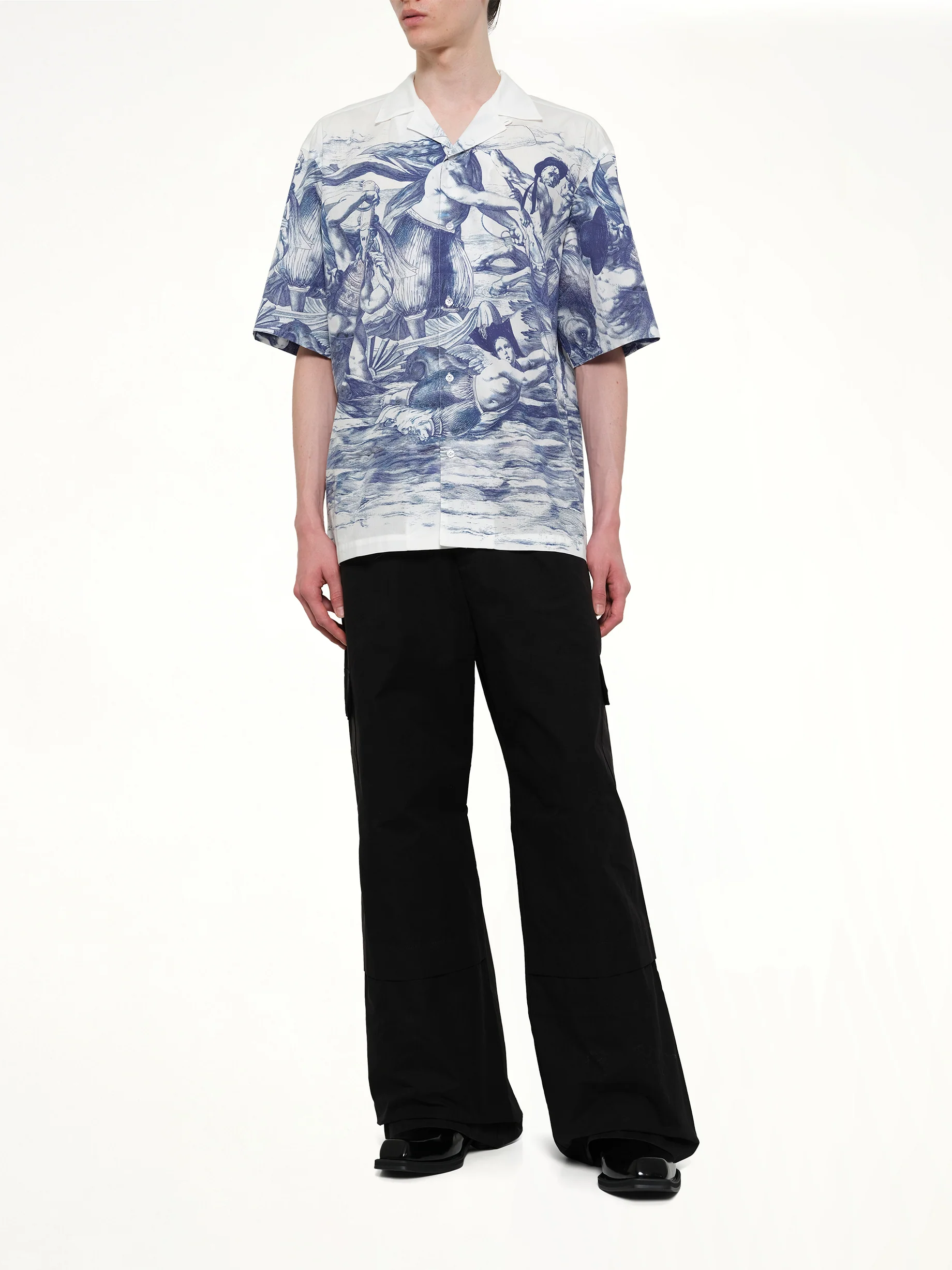 Breizh Print Cuba Shirt in Blue - Image 4
