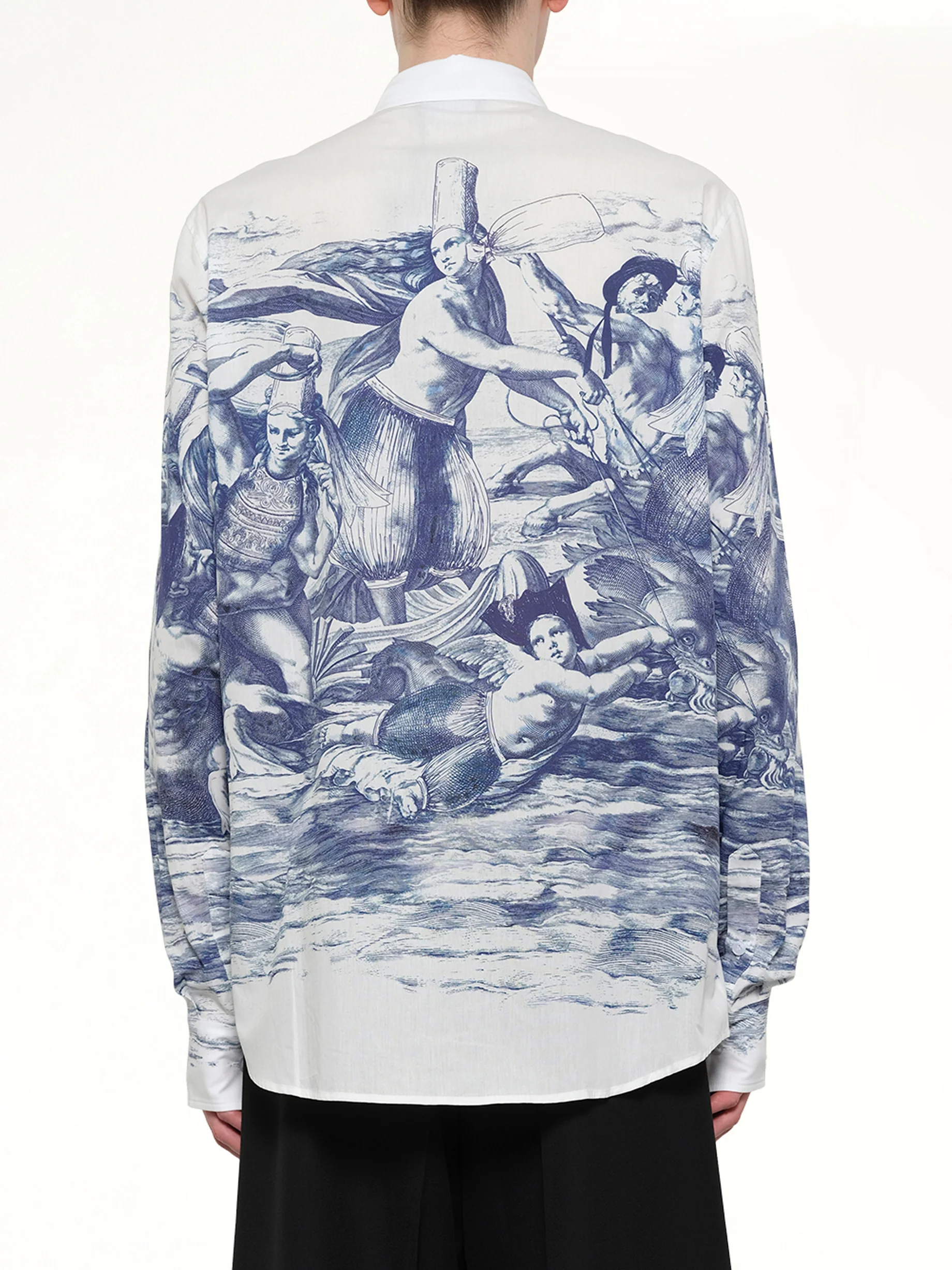 Breizh print Long Sleeve Shirt in Blue - Image 5