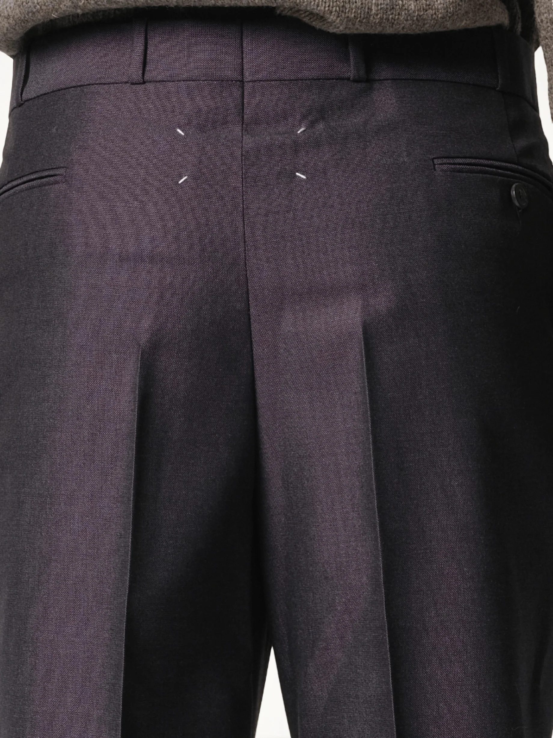 British Mohair Suit Pants in Charcoal - Image 3