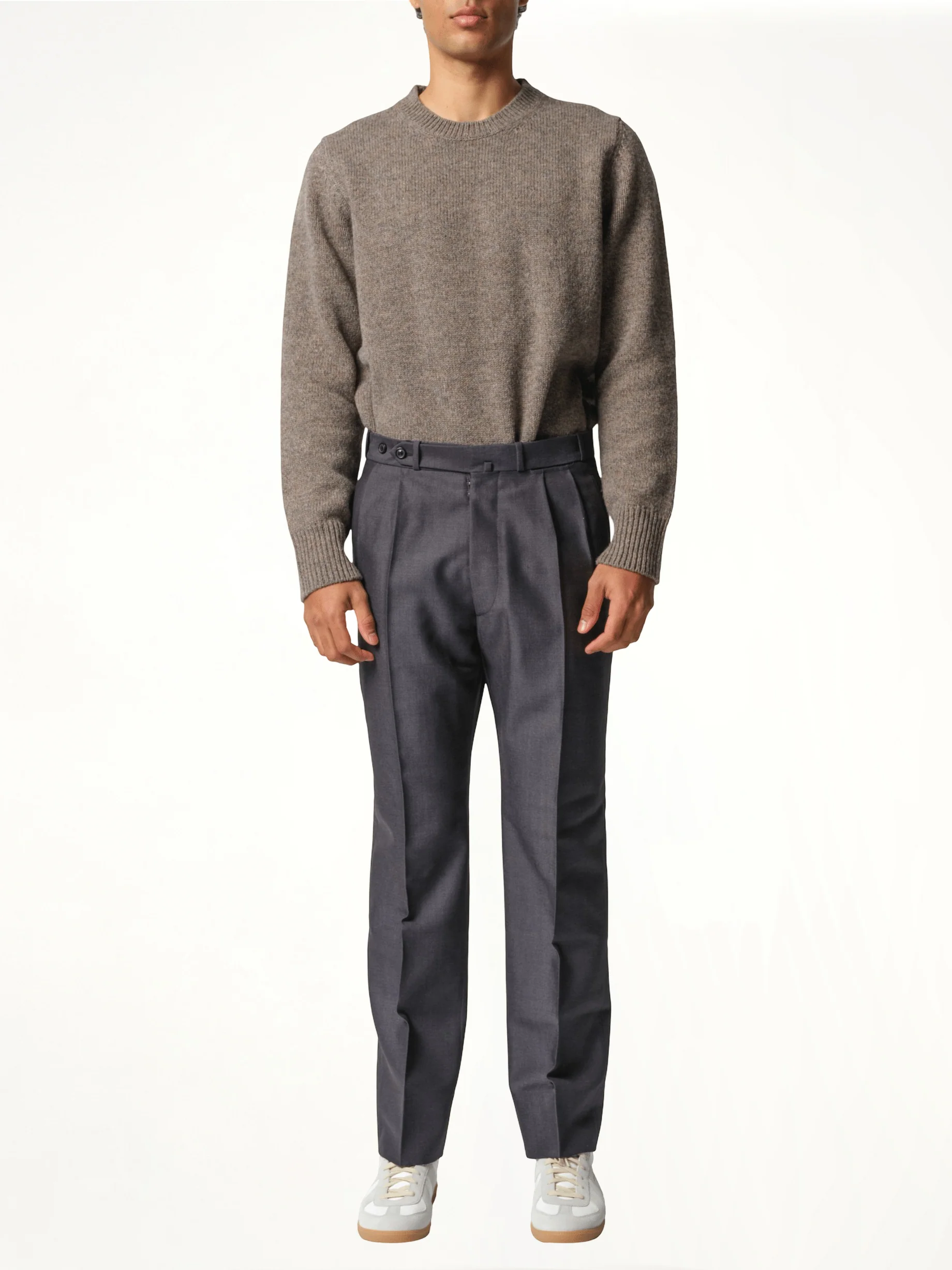 British Mohair Suit Pants in Charcoal - Image 4