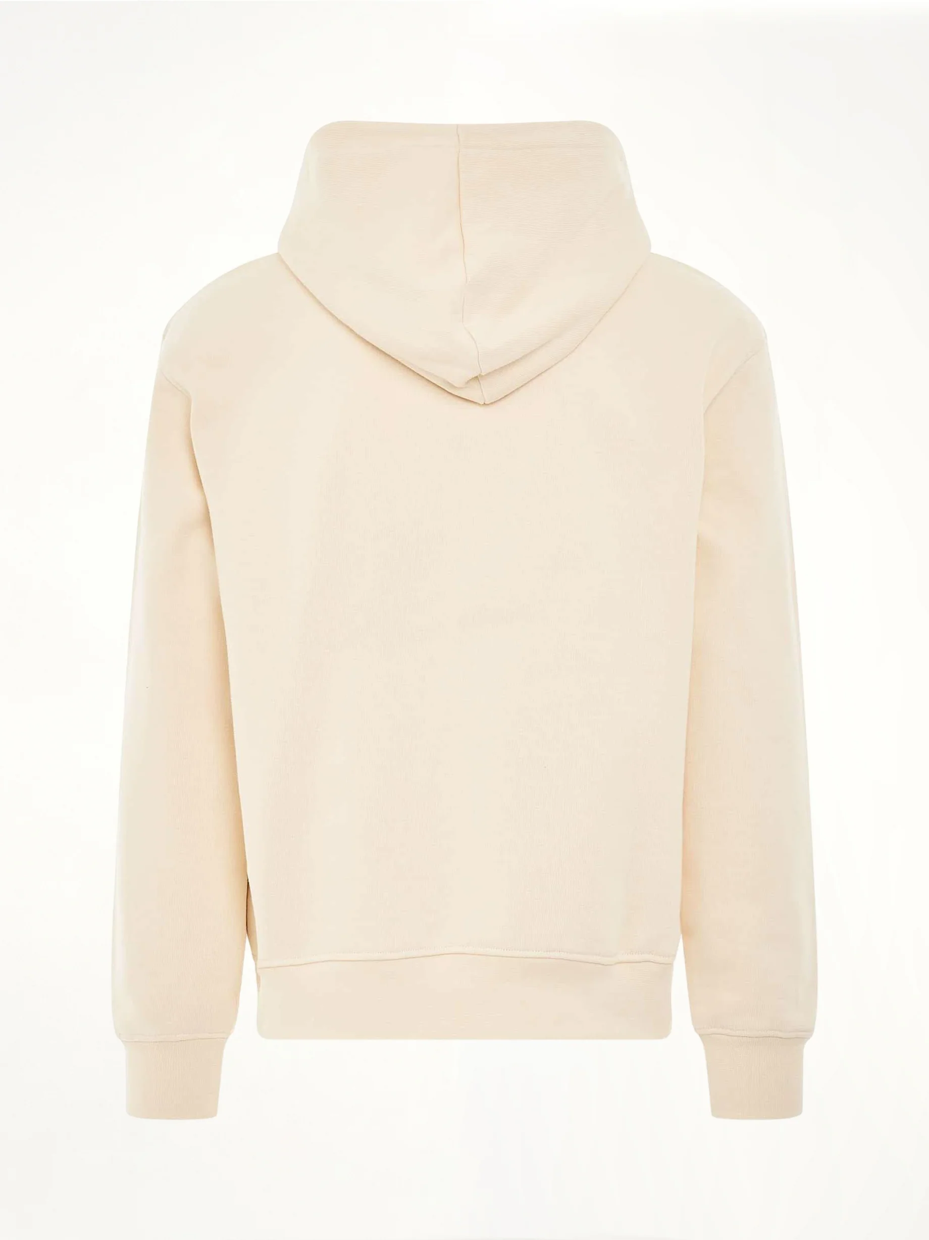 Brode Embroidered Logo Hoodie in Beige - Image 4