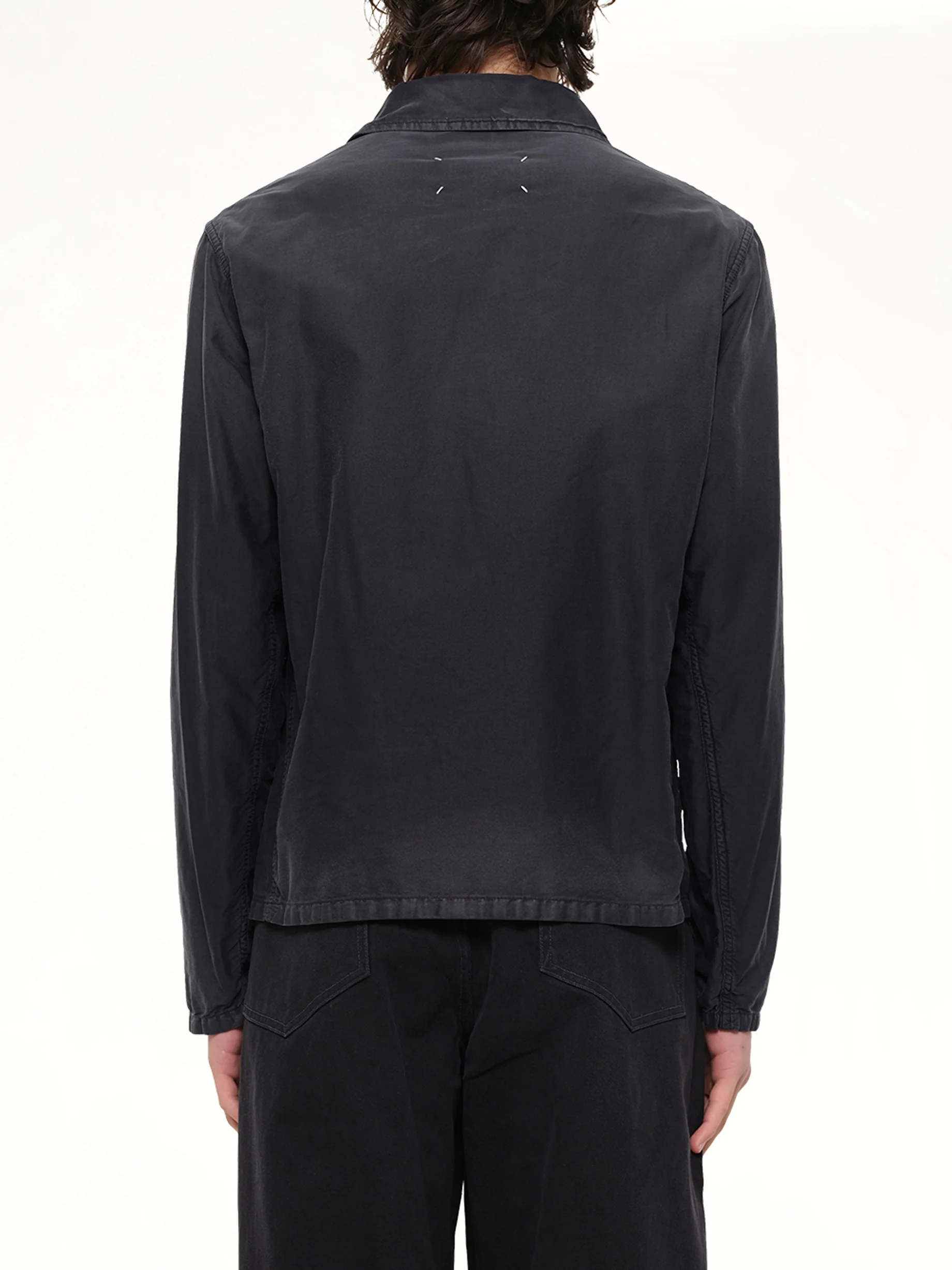 Brushed Moleskin Jacket in Black - Image 5