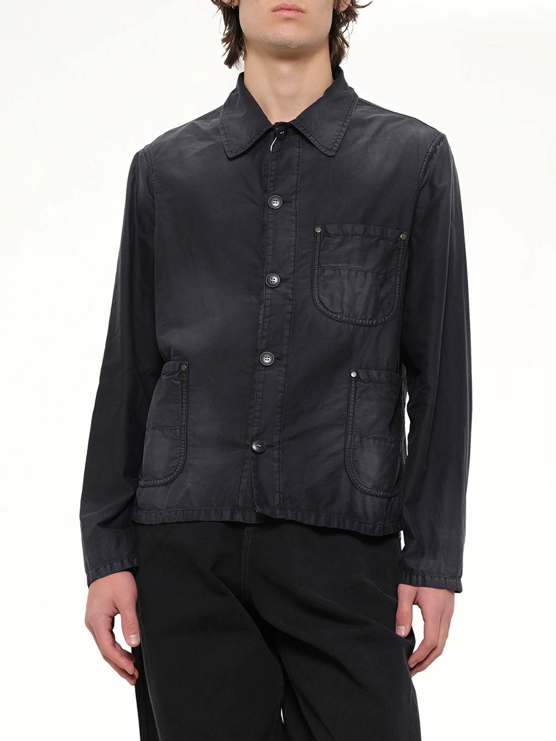 Brushed Moleskin Jacket in Black - Image 6