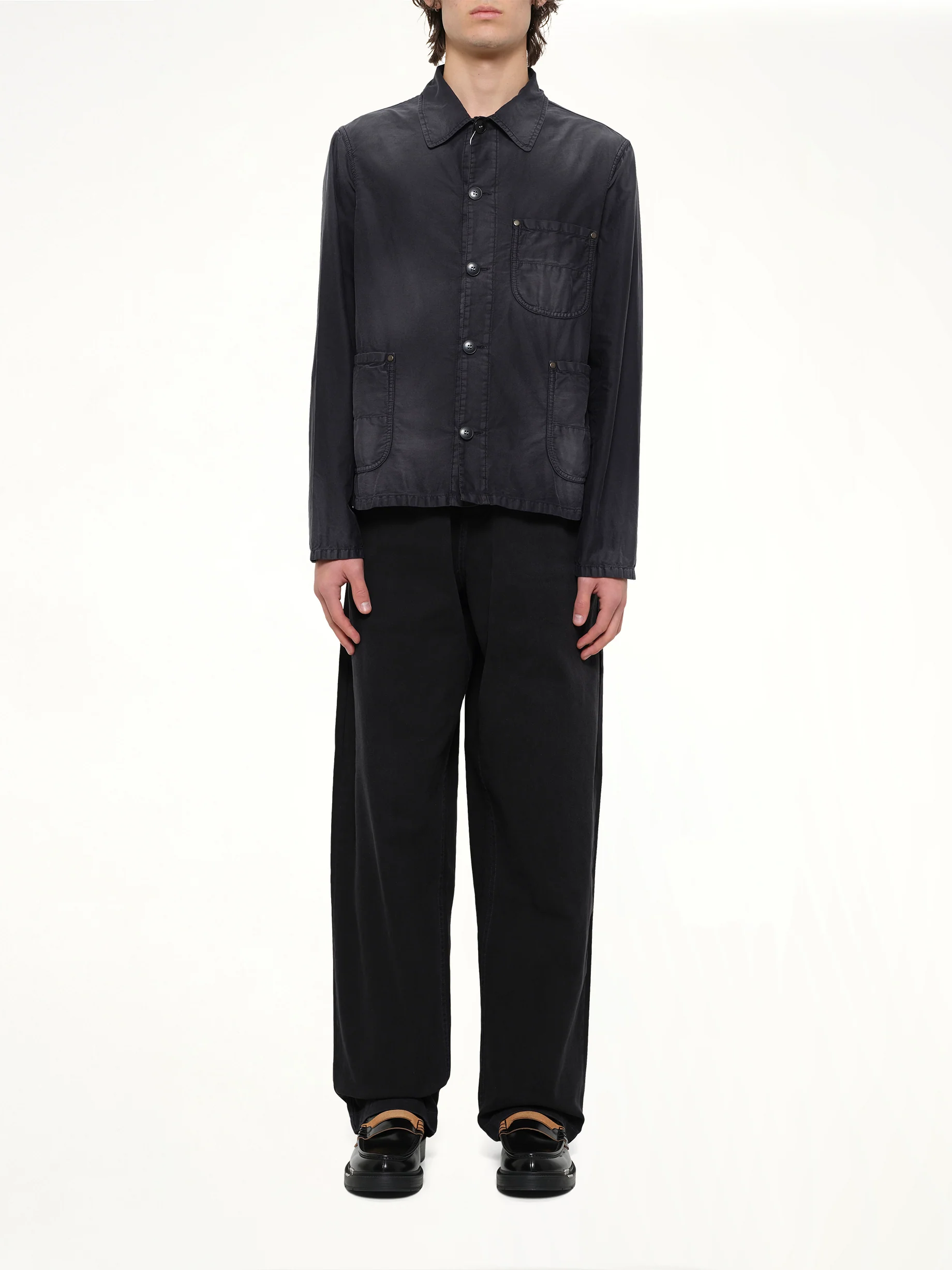 Brushed Moleskin Jacket in Black - Image 7