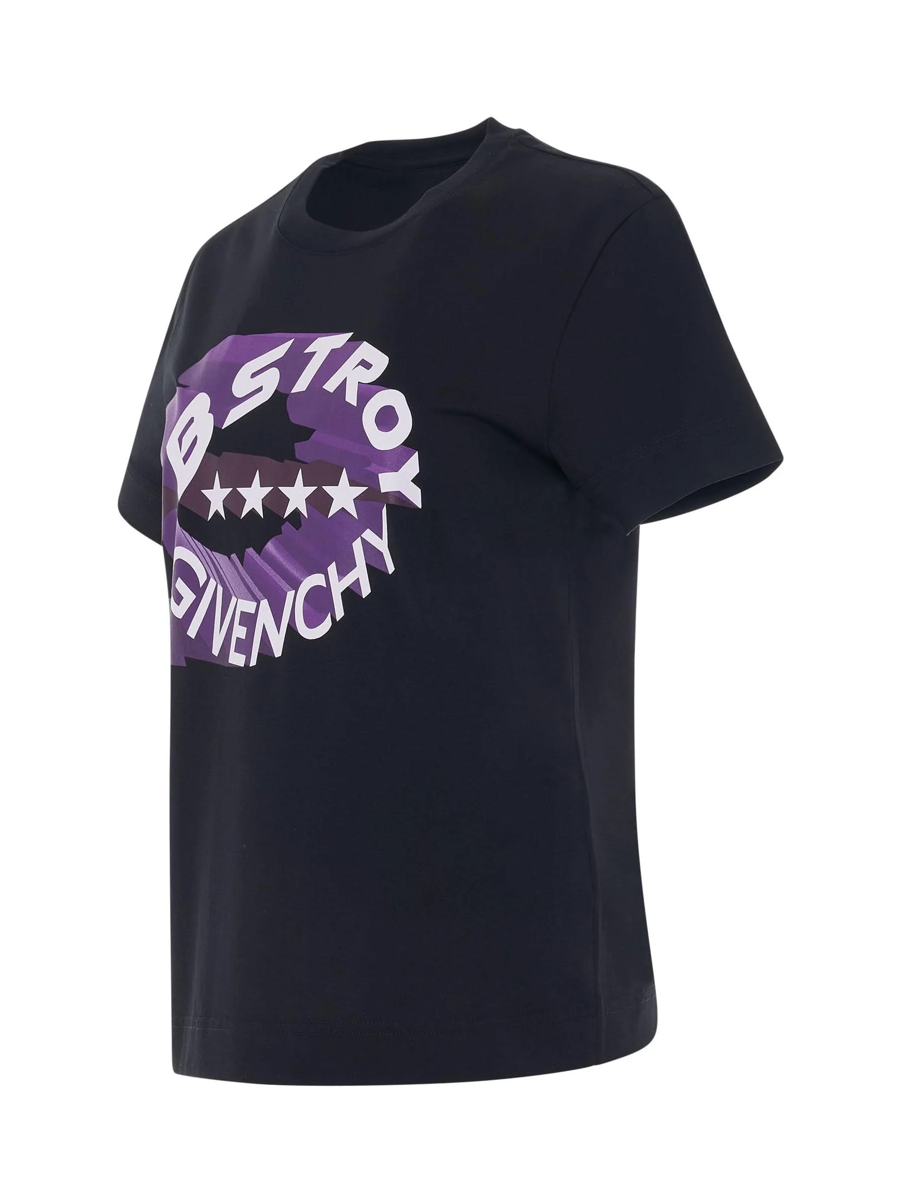 BSTROY Circle Logo Slim Fit T-Shirt in Black - Image 2